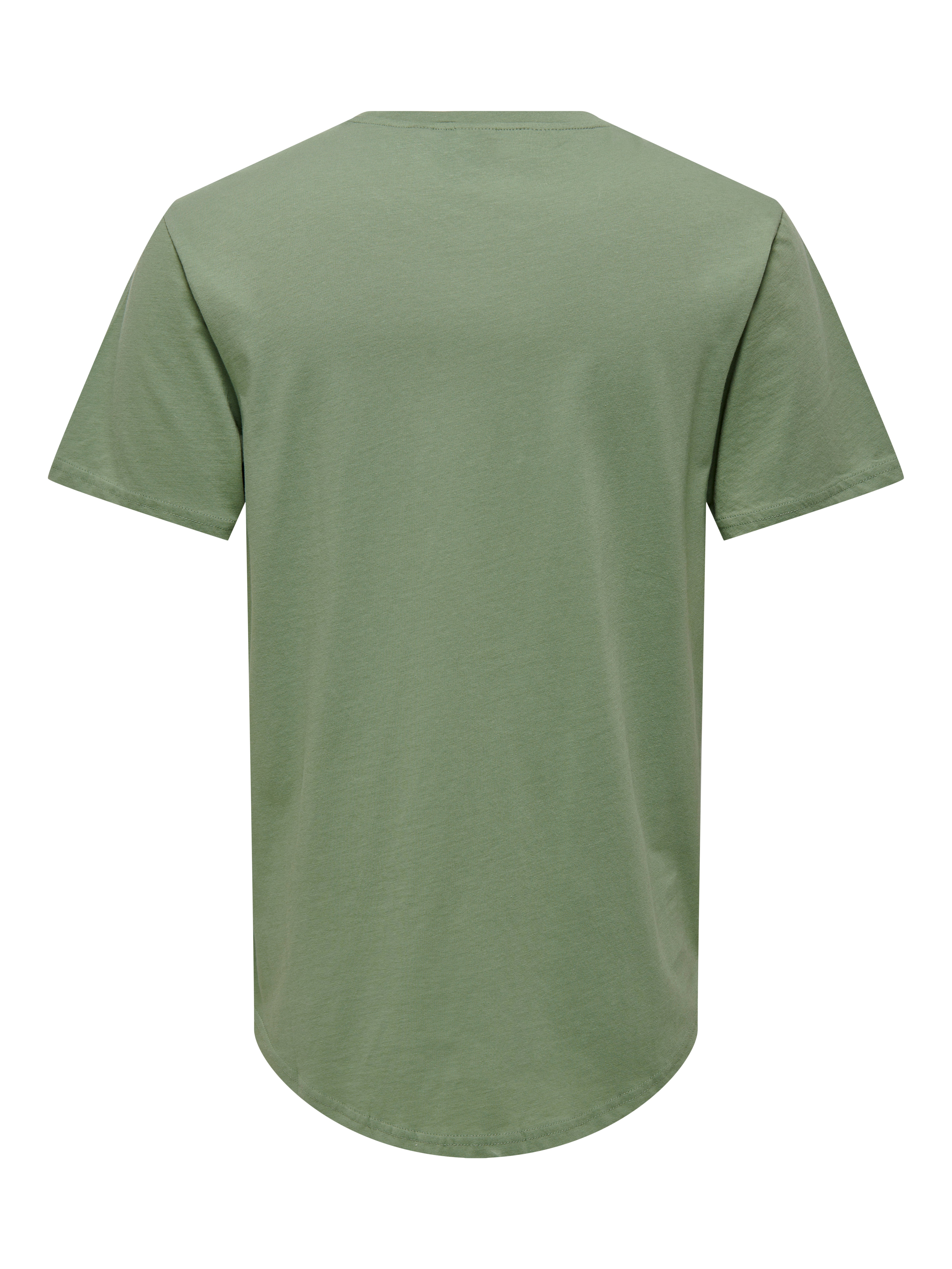 Line Fit O-Neck T-Shirt | Dark Green 