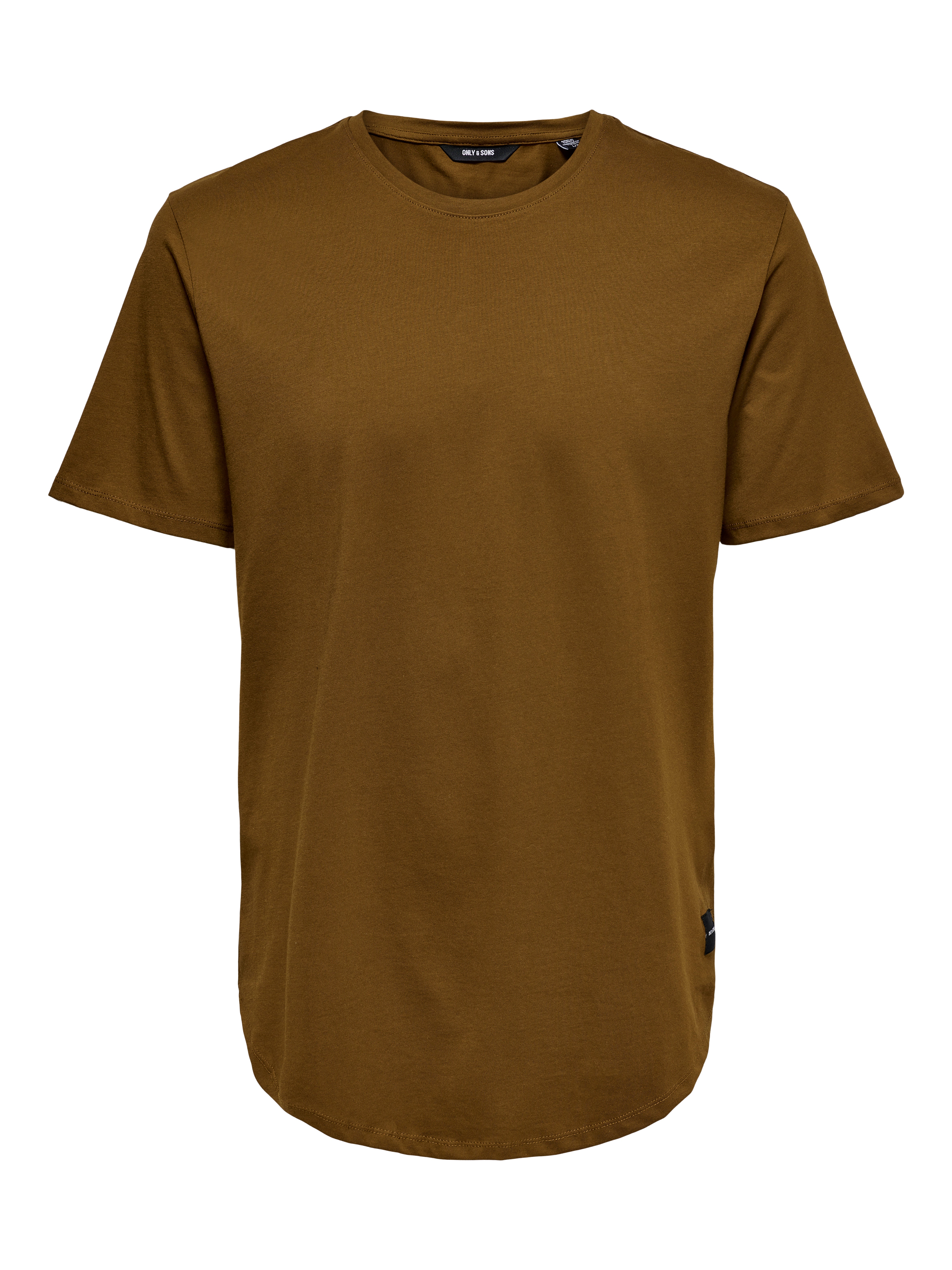 Long Line Fit O-Neck T-Shirt | Dark 