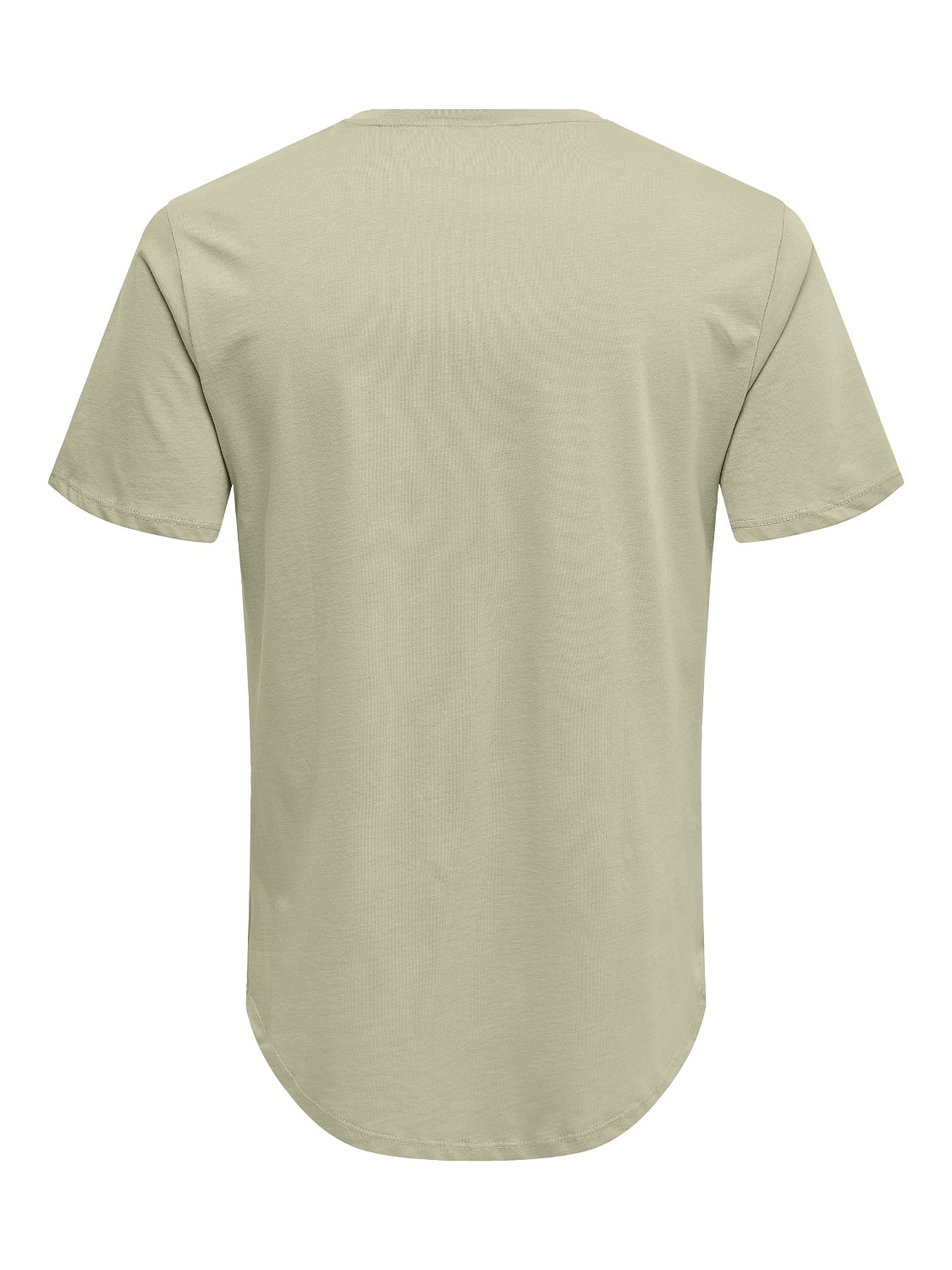 ONLY & SONS Long Line Fit O-ringning T-shirt -Pelican - 22002973