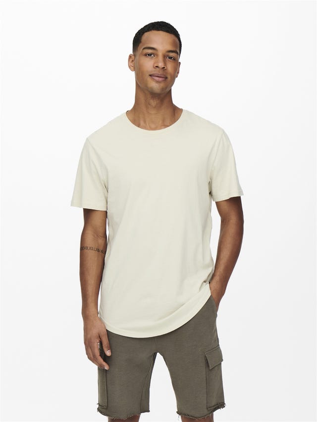 ONLY & SONS Long line fit O-hals T-shirts - 22002973
