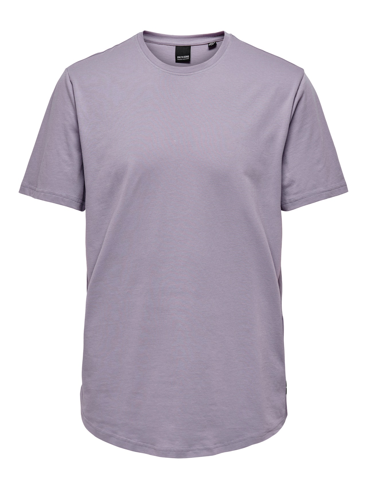 ONLY & SONS Camisetas Corte long line Cuello redondo -Purple Ash - 22002973