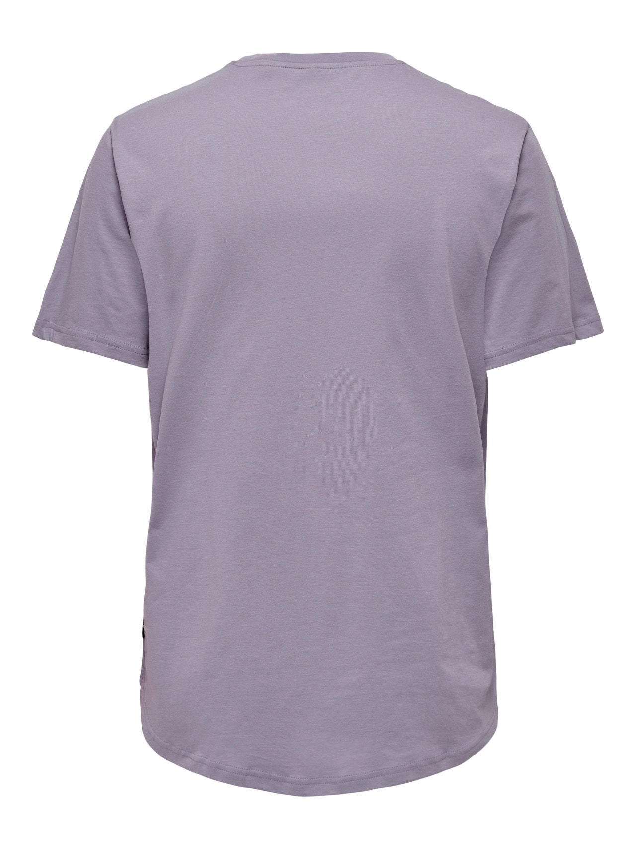ONLY & SONS Lang geschnitten Rundhals T-Shirt -Purple Ash - 22002973