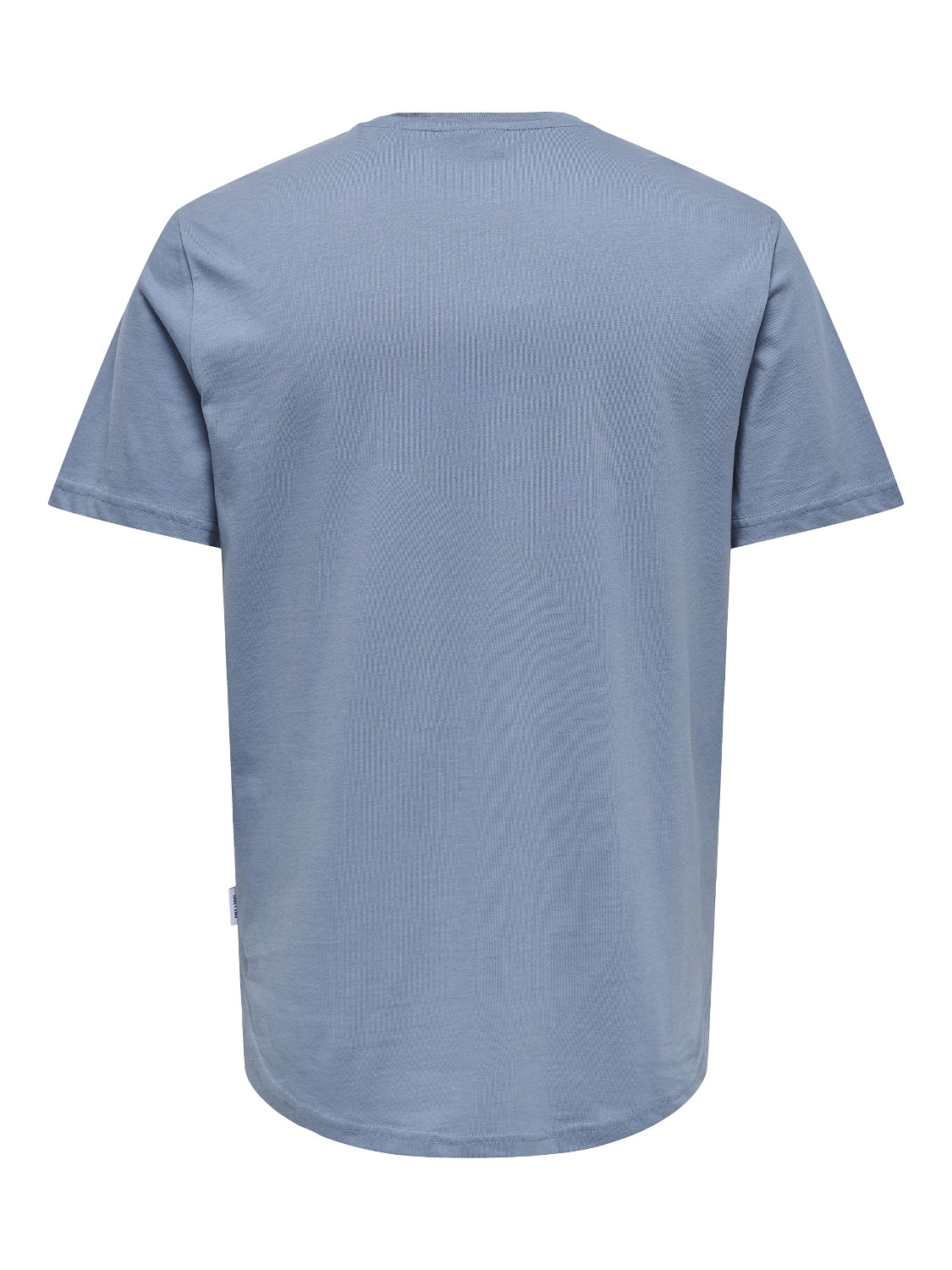 ONLY & SONS Long Line Fit Round Neck T-Shirt -Flint Stone - 22002973