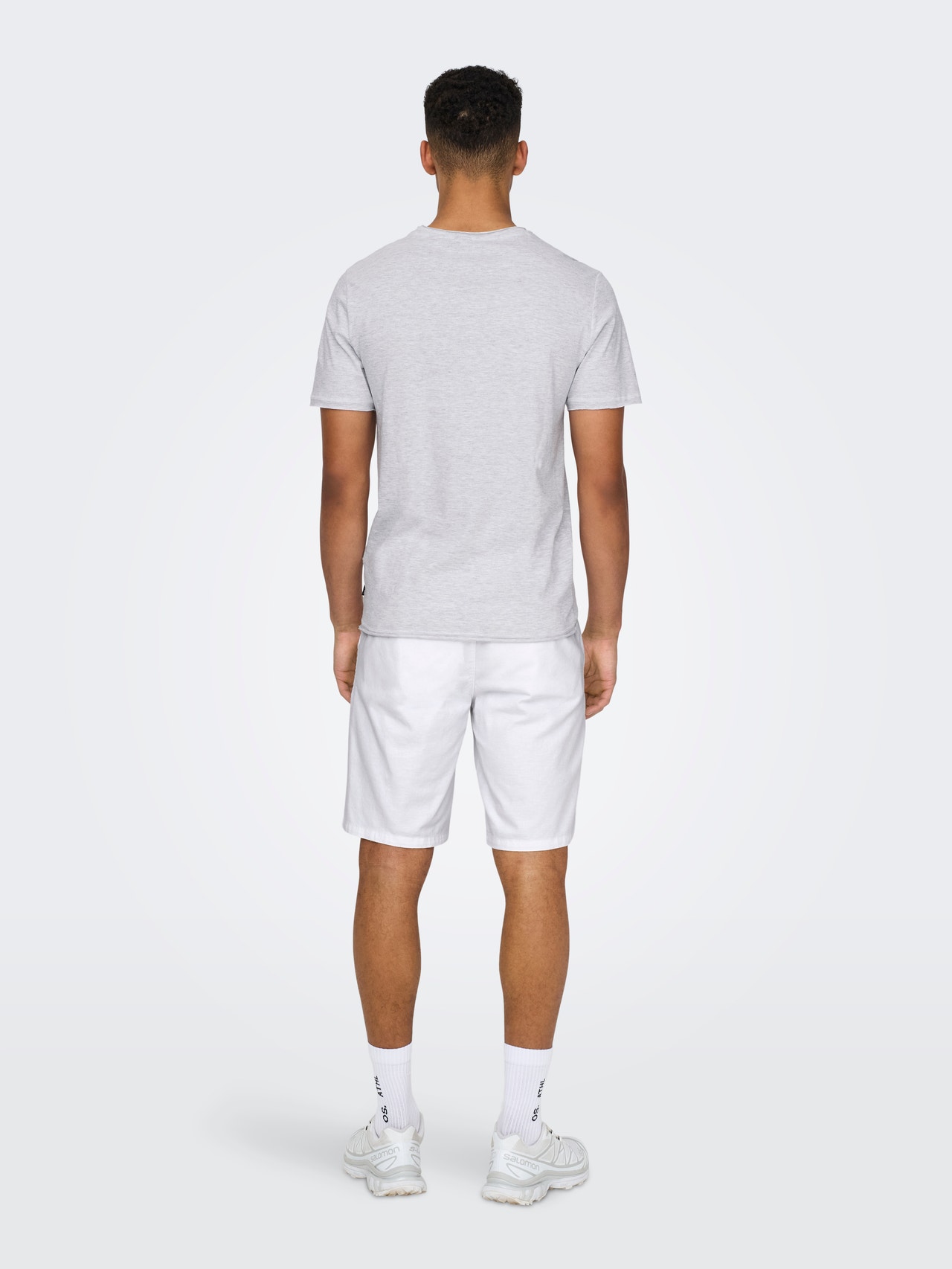 ONLY & SONS O-neck t-shirt -White - 22005108