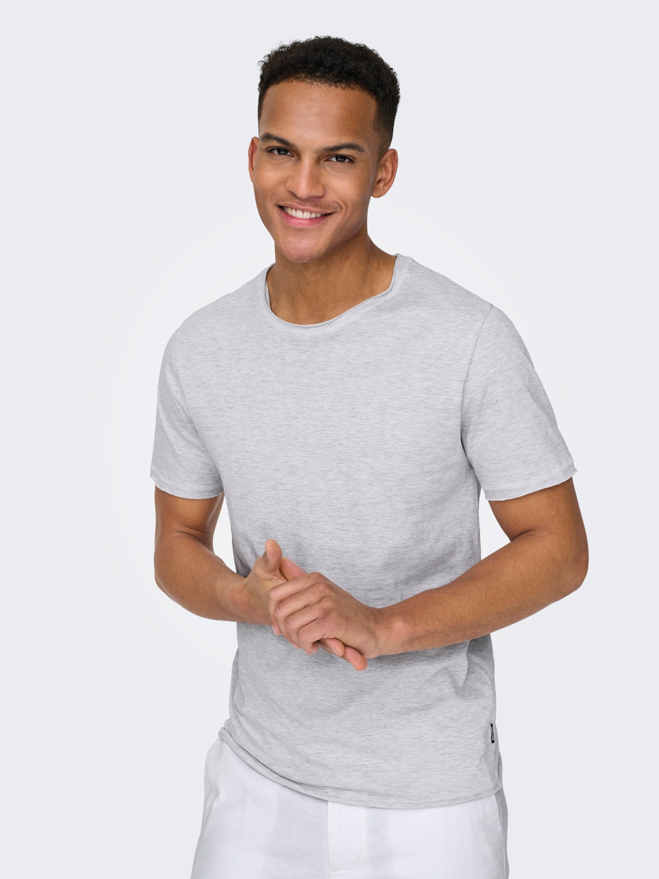 ONLY & SONS Camisetas Corte regular Cuello redondo -White - 22005108