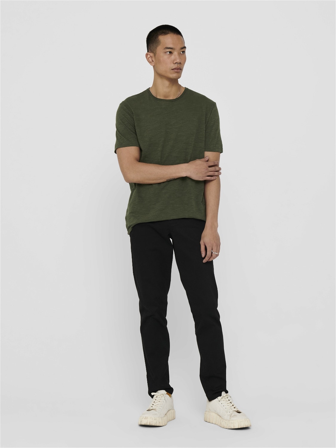 ONLY & SONS O-neck t-shirt -Forest Night - 22005108