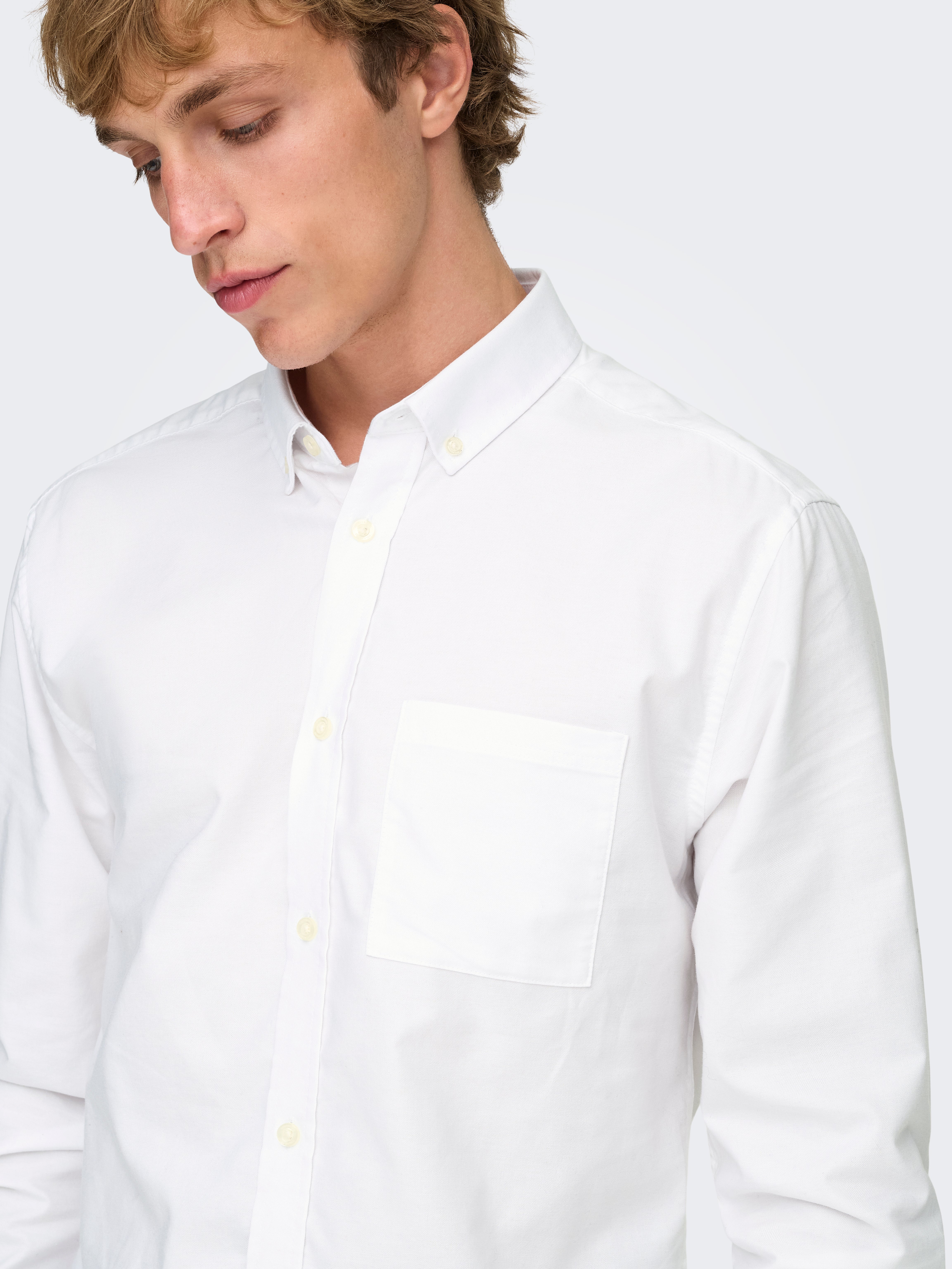 ONSALVARO Oxford shirt | White | ONLY & SONS®