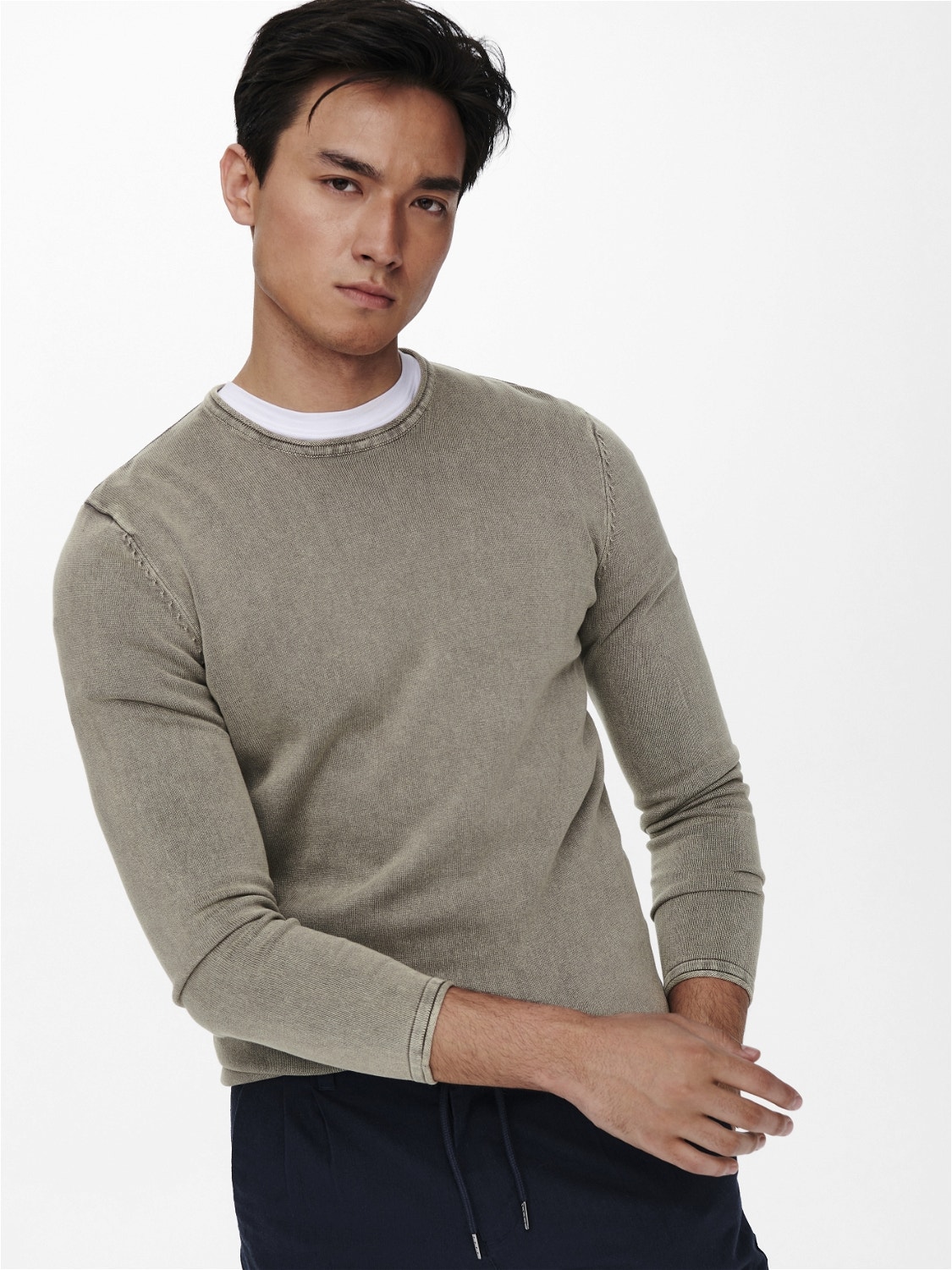 ONLY & SONS Regular Fit Crew neck Pullover -Griffin - 22006806