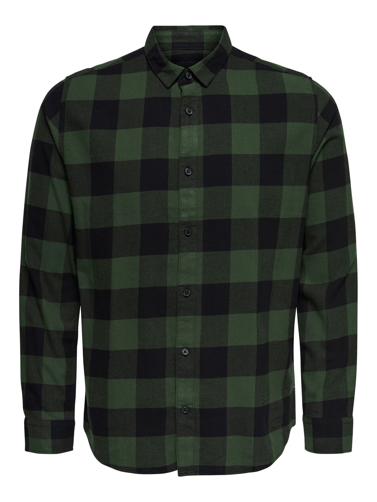 ONLY & SONS Camisas Corte slim Cuello de camisa -Forest Night - 22007112