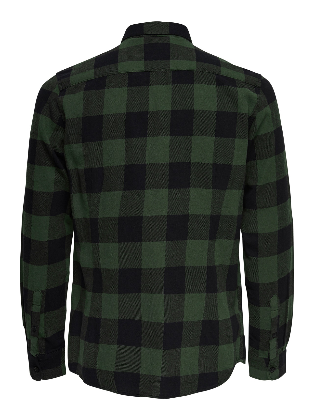 ONLY & SONS Slim fit checked shirt -Forest Night - 22007112