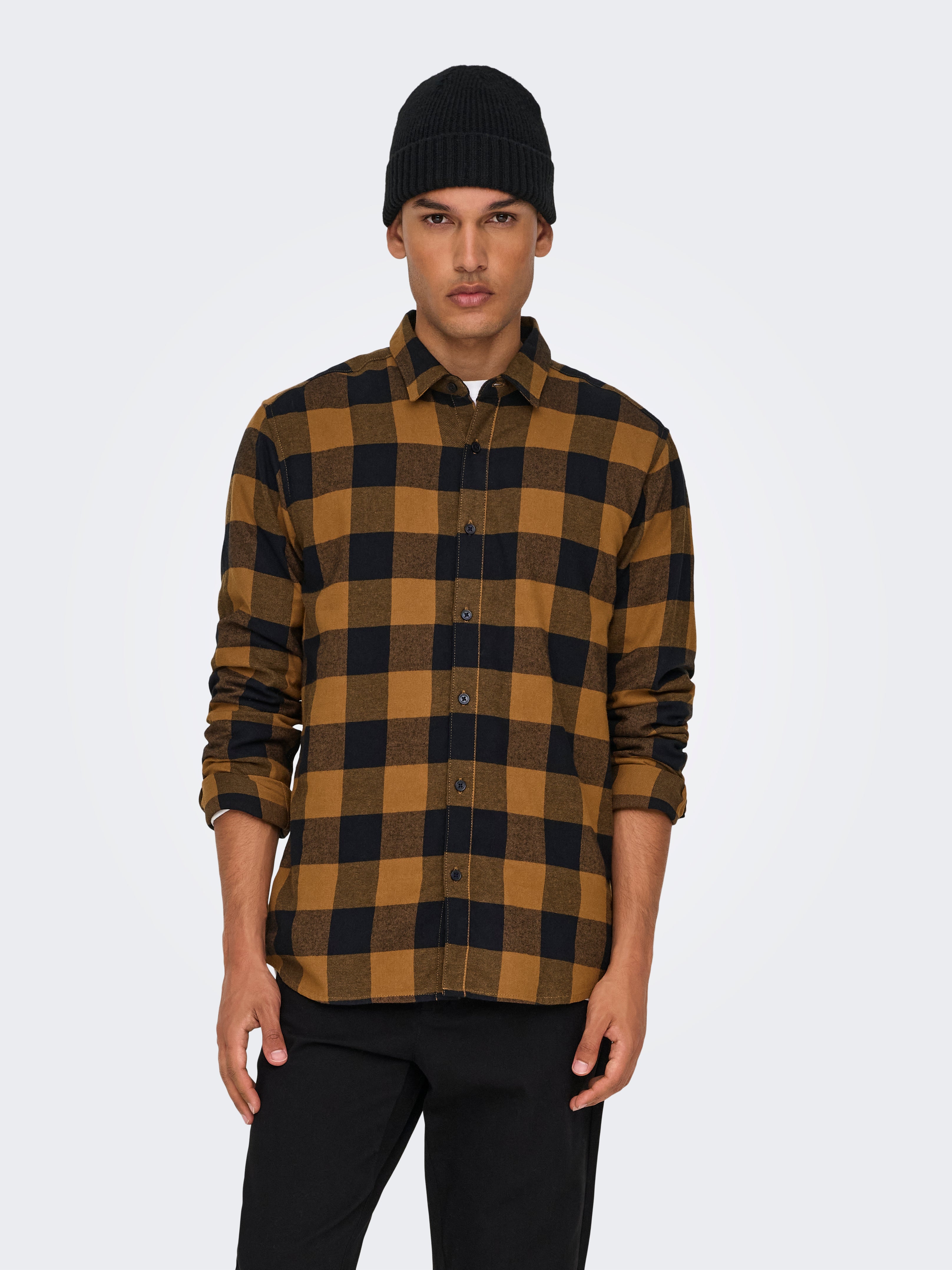 Slim fit checked shirt