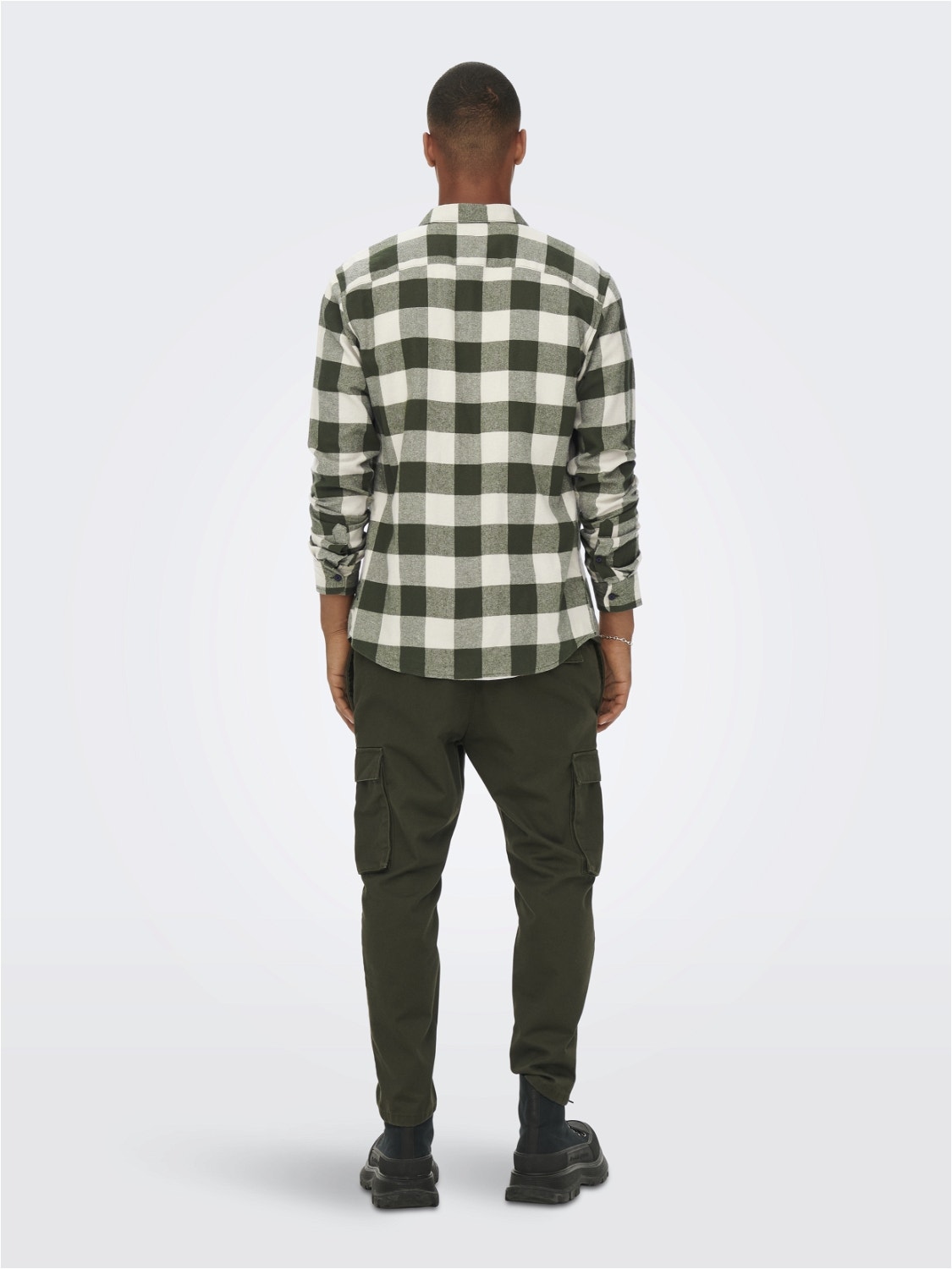 ONLY & SONS Slim fit Overhemd kraag Overhemd -Forest Night - 22007112