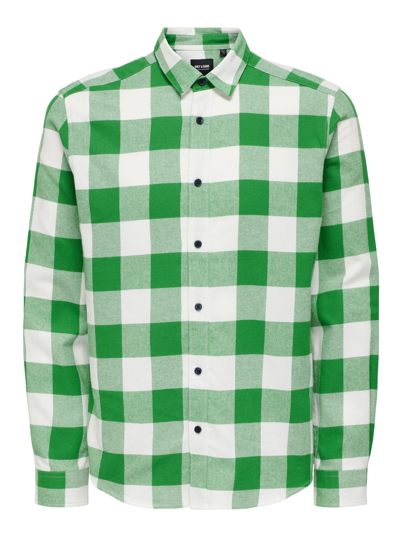 ONLY & SONS Slim fit Overhemd kraag Overhemd -Medium Green - 22007112