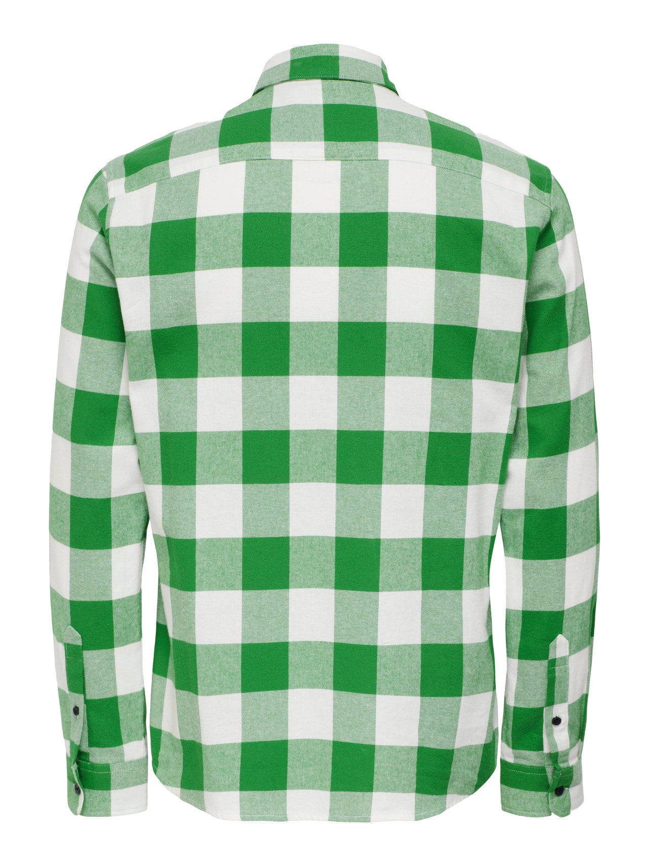 ONLY & SONS ternet slim fit skjorte -Medium Green - 22007112