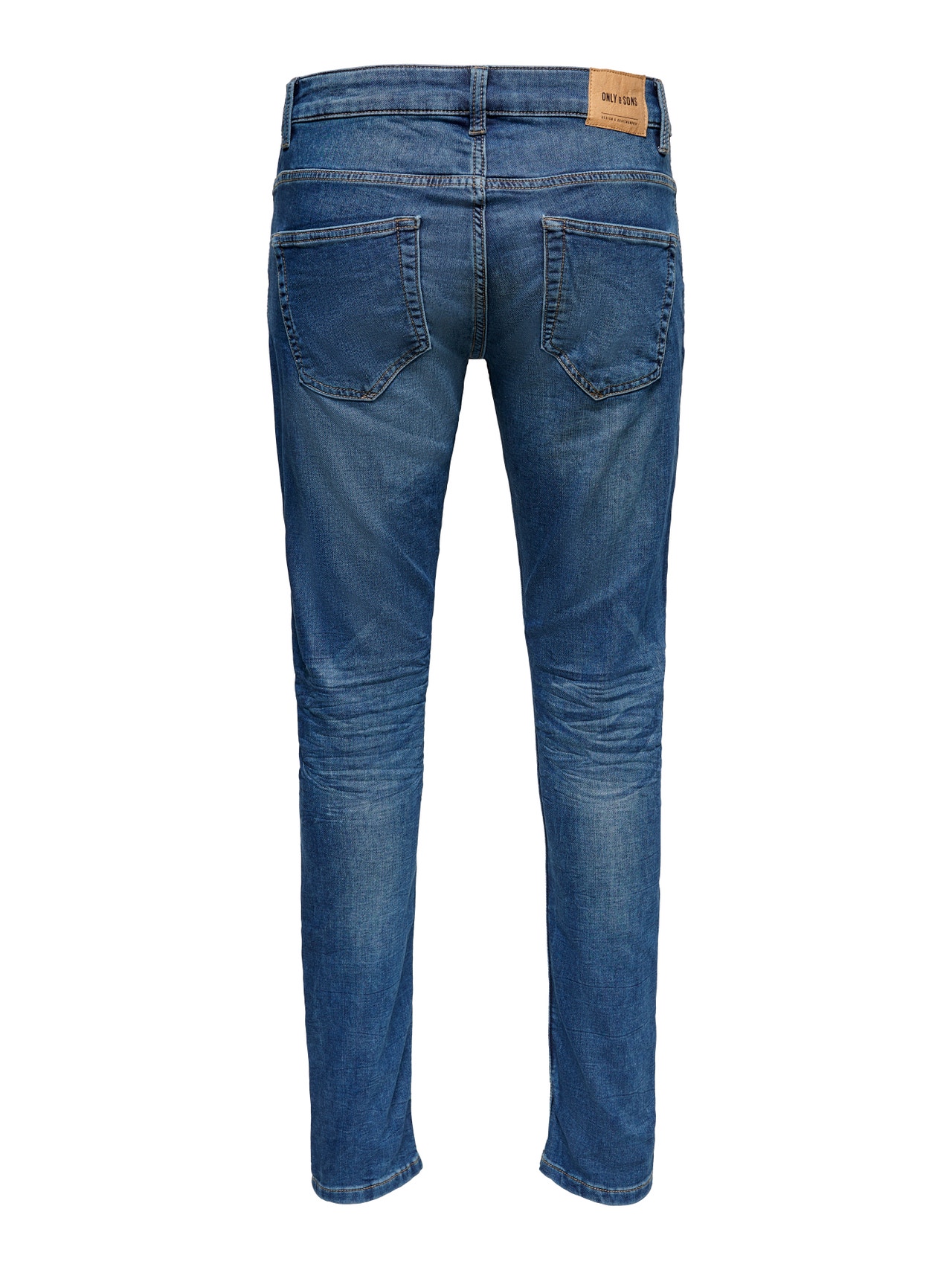 ONLY & SONS Slim Fit Mid rise Jeans -Blue Denim - 22008472