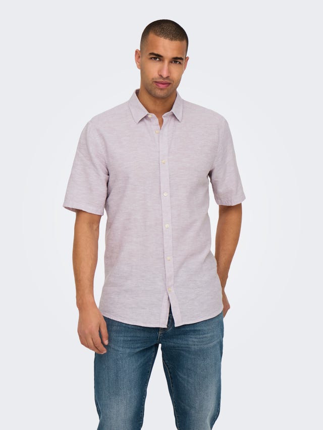 ONLY & SONS Short sleeved slim fit shirt - 22009885