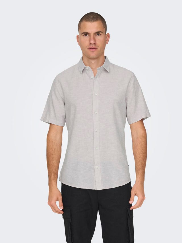 ONLY & SONS Slim fit Overhemd kraag Overhemd - 22009885