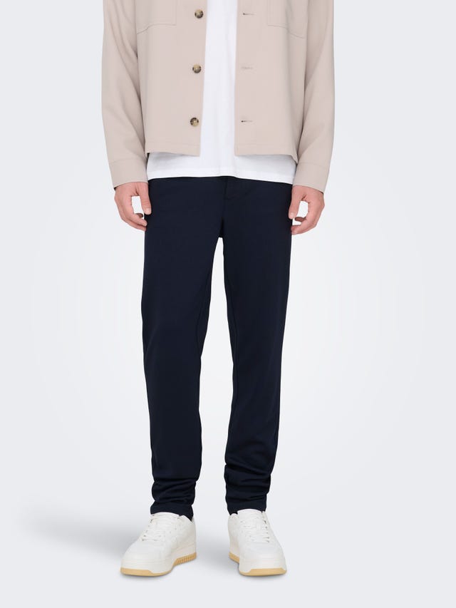 ONLY & SONS ONSMARK Slim Tap 0209 - Pantaloni Melange Noos, Olive Night, 28W x 30L ONLY & SONS ONSMARK Slim Tap 0209 - Pantaloni Melange Noos, Olive Night, 28W x 30L