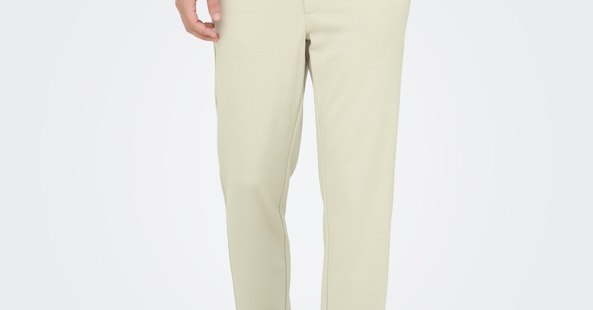 ONLY & SONS Heren Onsmark Slim 02093 Herringbone Pant Noos, zwart, 34W x 34L