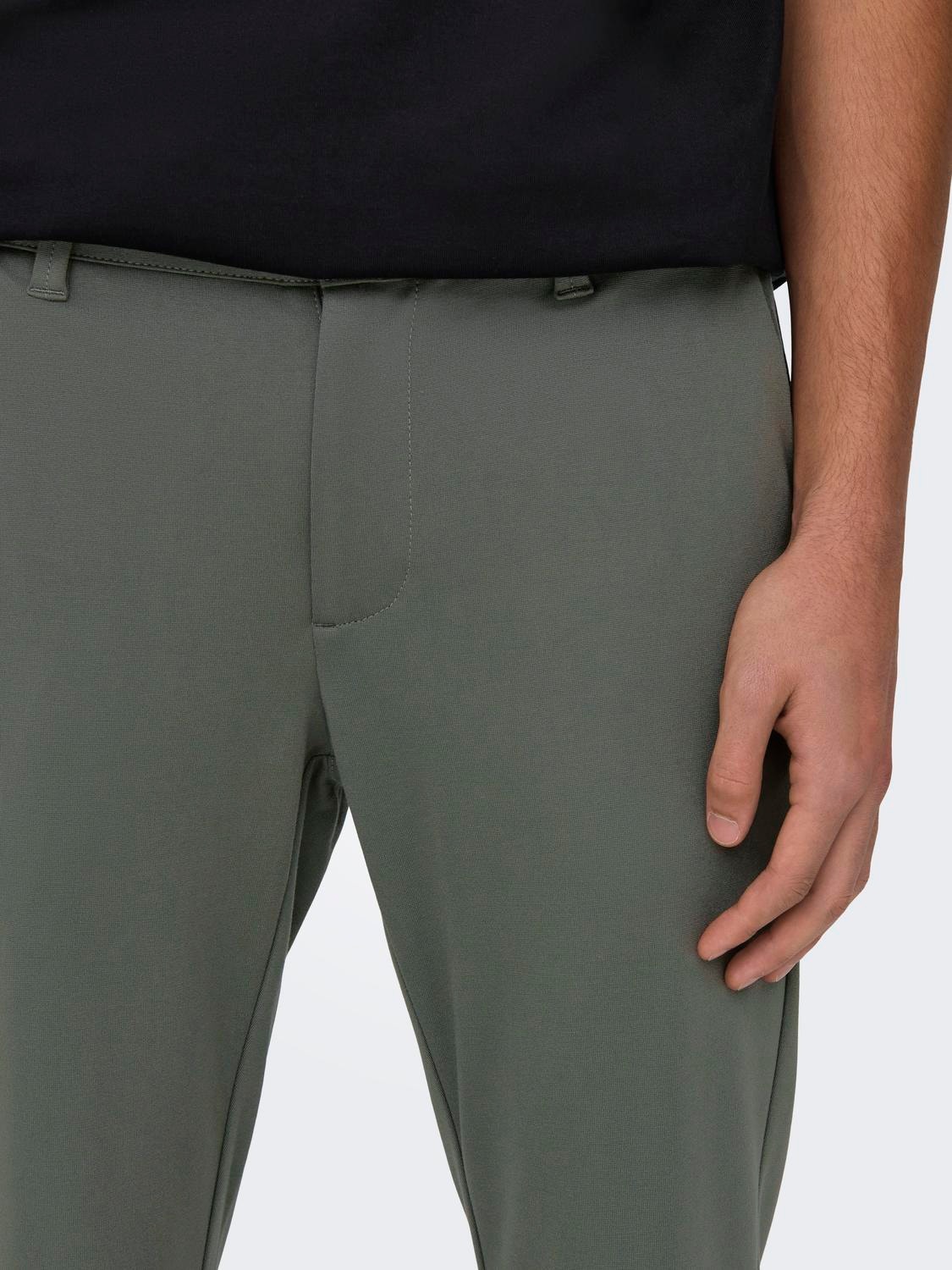 ONLY & SONS Solid colored chinos -Castor Gray - 22010209