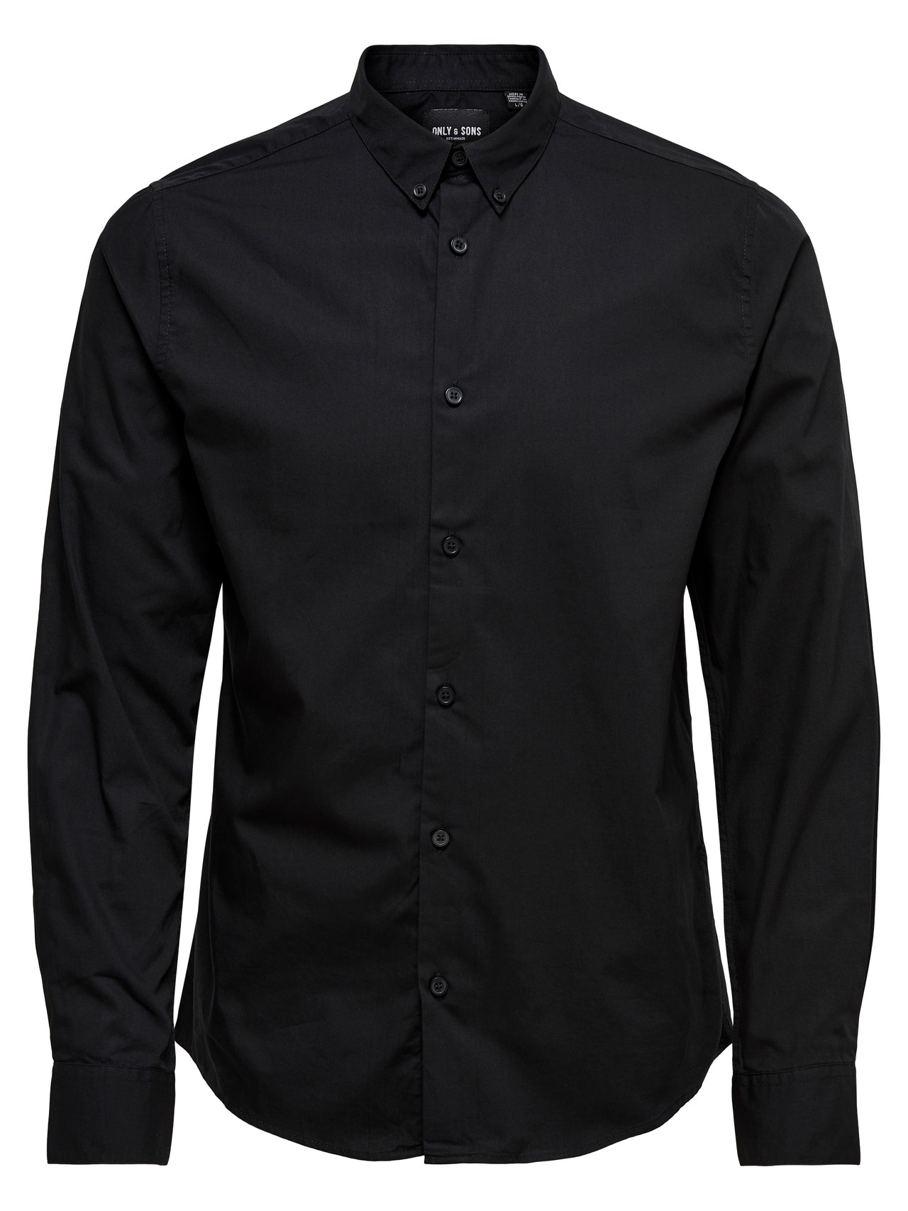 ONLY & SONS Slim Fit Shirt collar Shirt -Black - 22010862