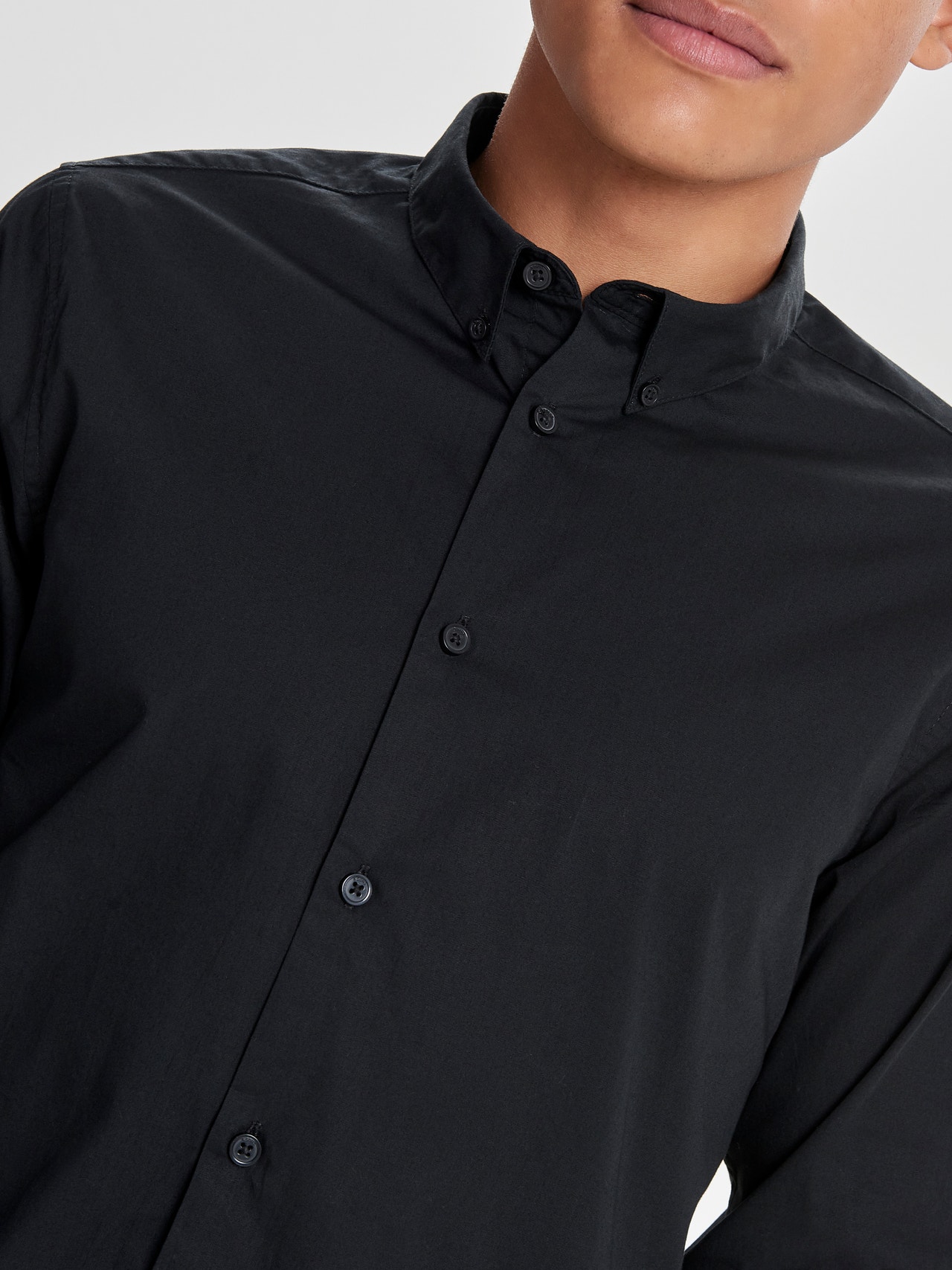 ONLY & SONS Slim fit Overhemd kraag Overhemd -Black - 22010862