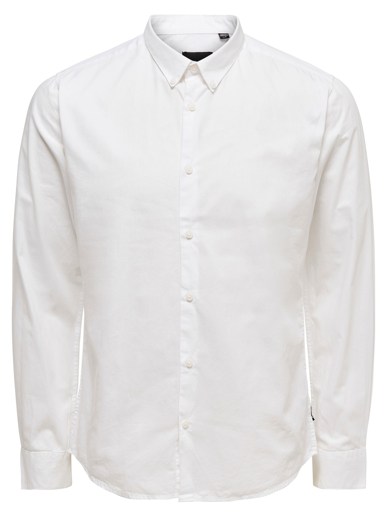 ONLY & SONS Slim fit Overhemd kraag Overhemd -White - 22010862