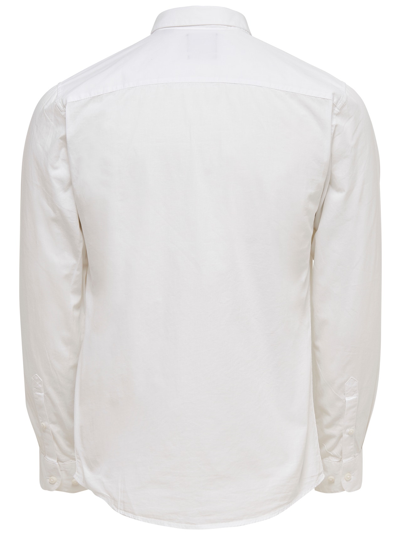 ONLY & SONS Krój slim Kołnierz koszulowy Koszula -White - 22010862