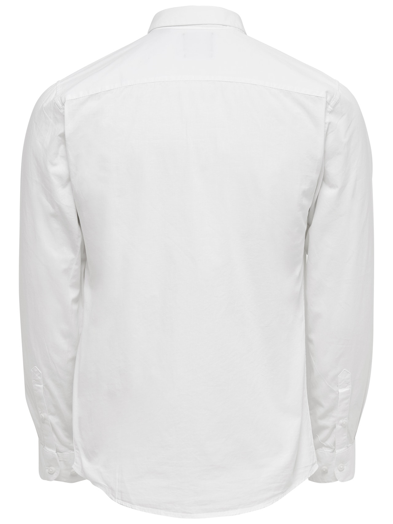 ONLY & SONS Slim fit Overhemd kraag Overhemd -White - 22010862