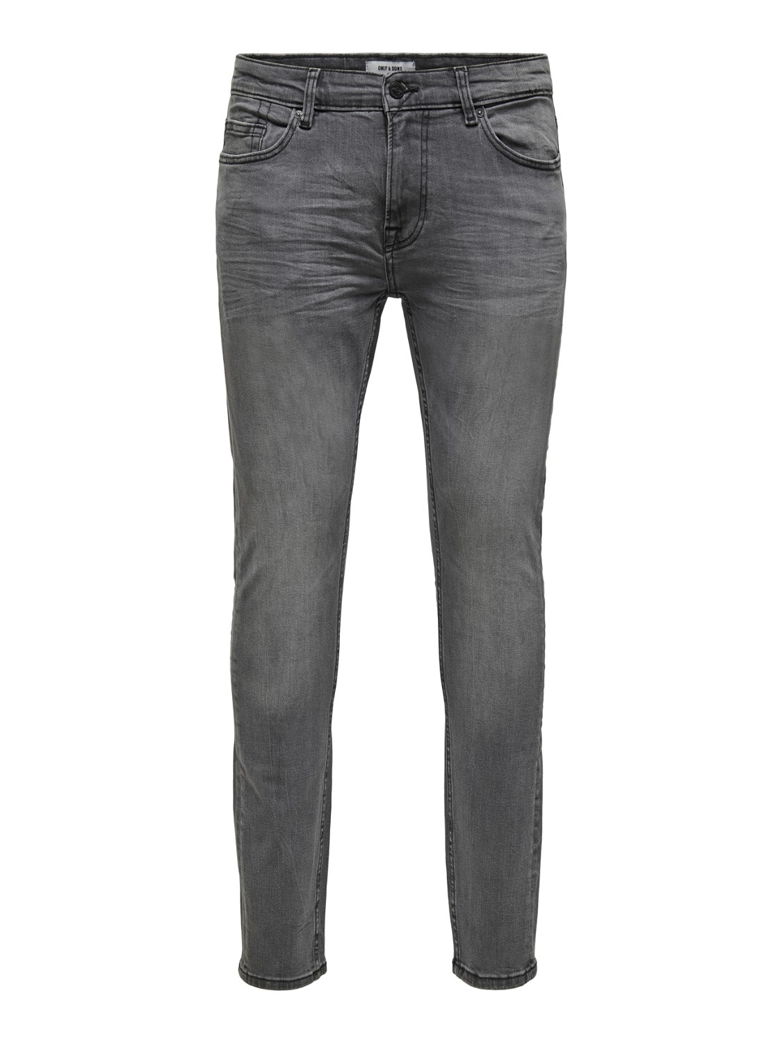 ONLY & SONS Skinny Fit Niedrige Taille Jeans -Grey Denim - 22012051