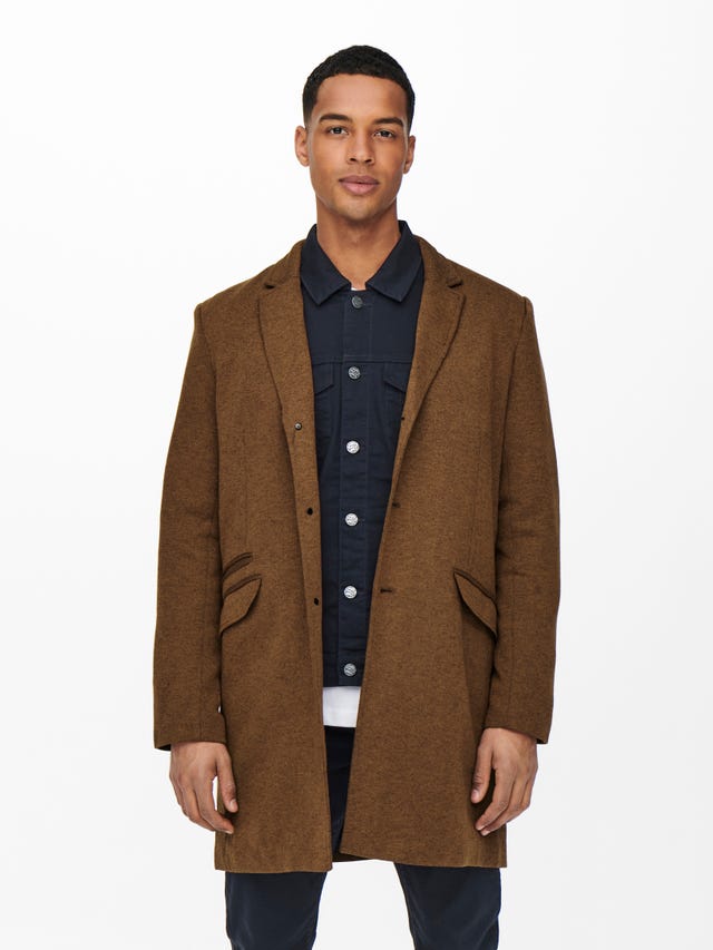 ONLY & SONS Buttoned cuffs Coat - 22012280