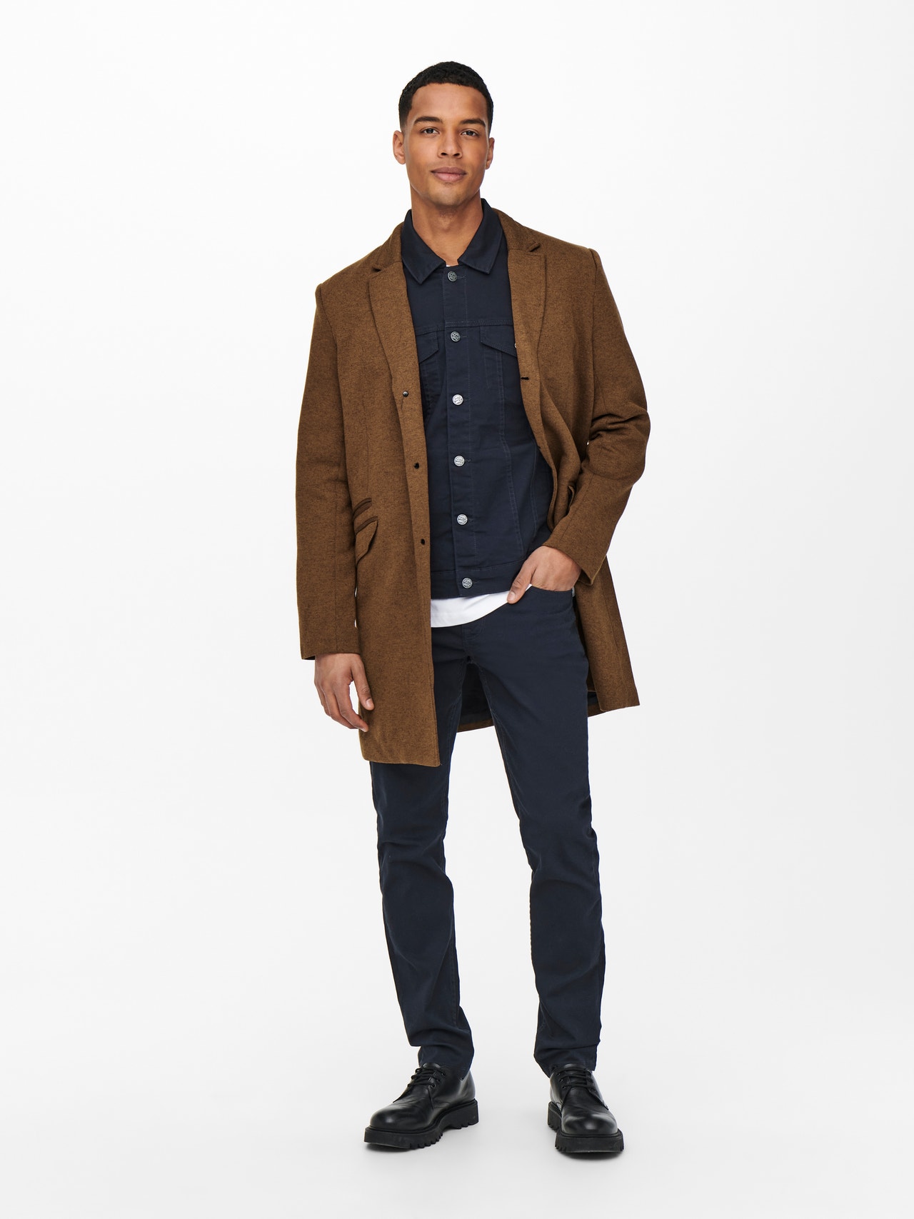 ONLY & SONS Buttoned cuffs Coat -Monks Robe - 22012280