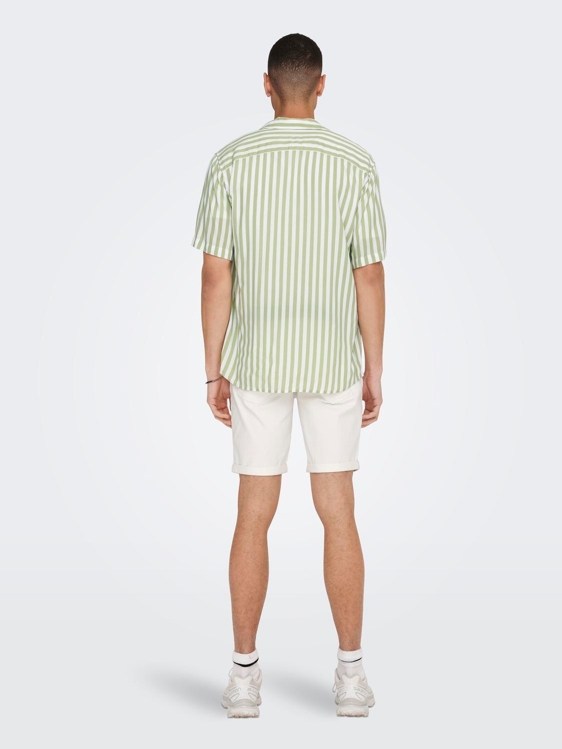 ONLY & SONS Regular Fit Resort collar Shirt -Swamp - 22013267