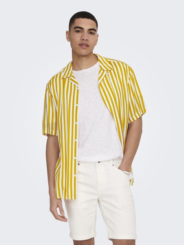 ONLY & SONS Short sleeved striped shirt - 22013267