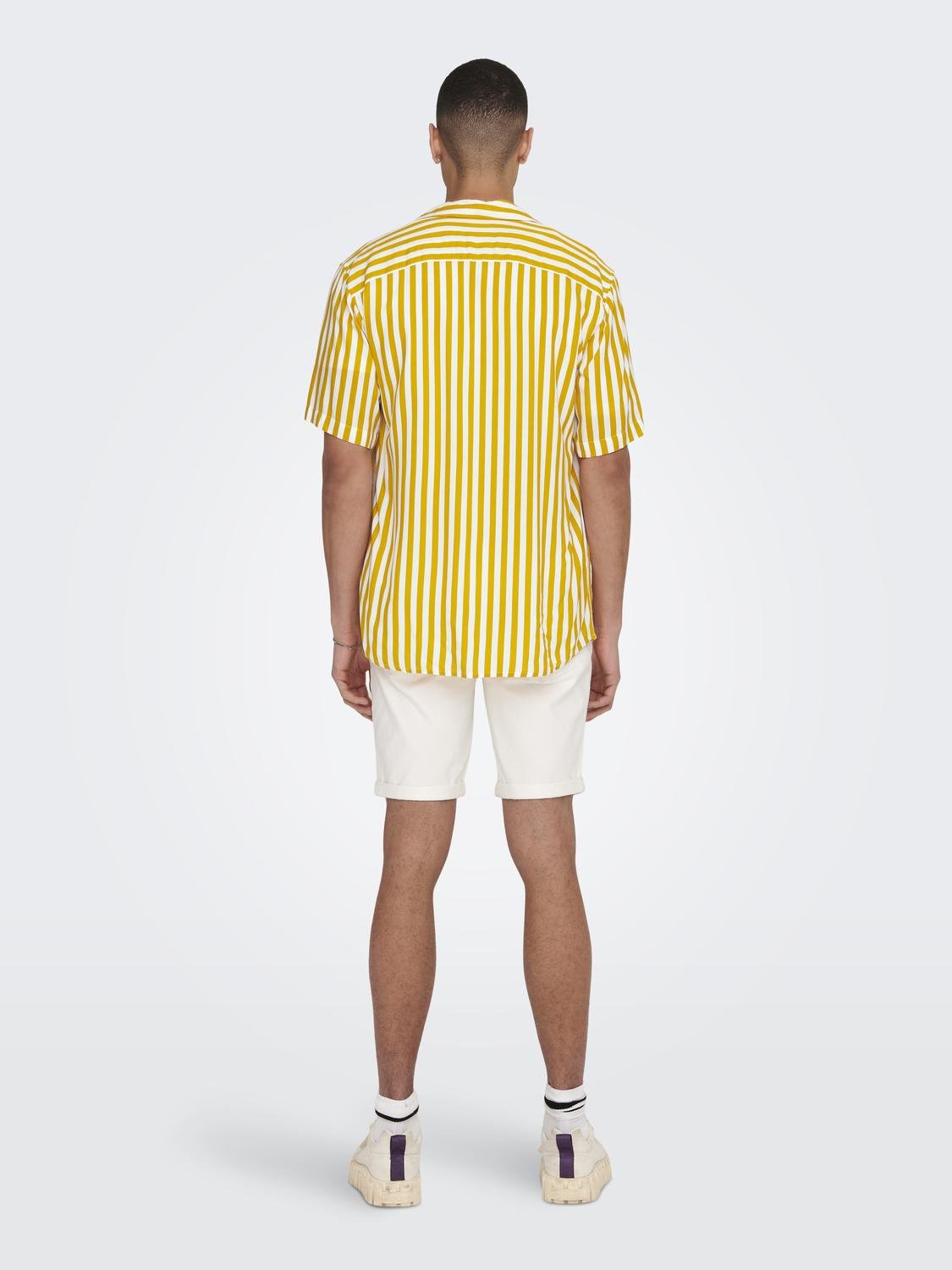ONLY & SONS Chemises Regular Fit Col resort -Mango Mojito - 22013267