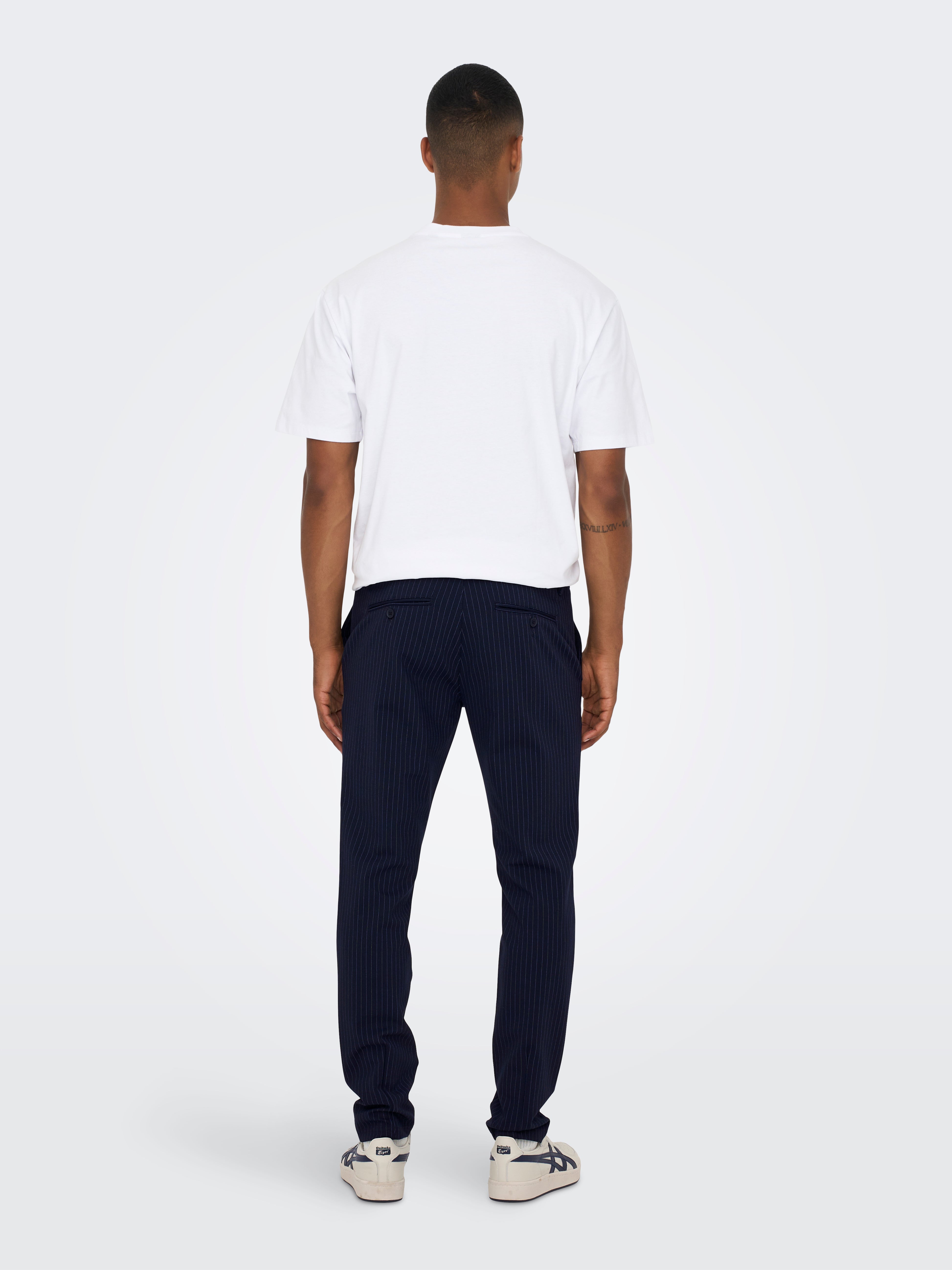 人気カラーの ONSMARK Krój SONS® & ONLY | Blue Dark | chino Spodnie tapered Clothing