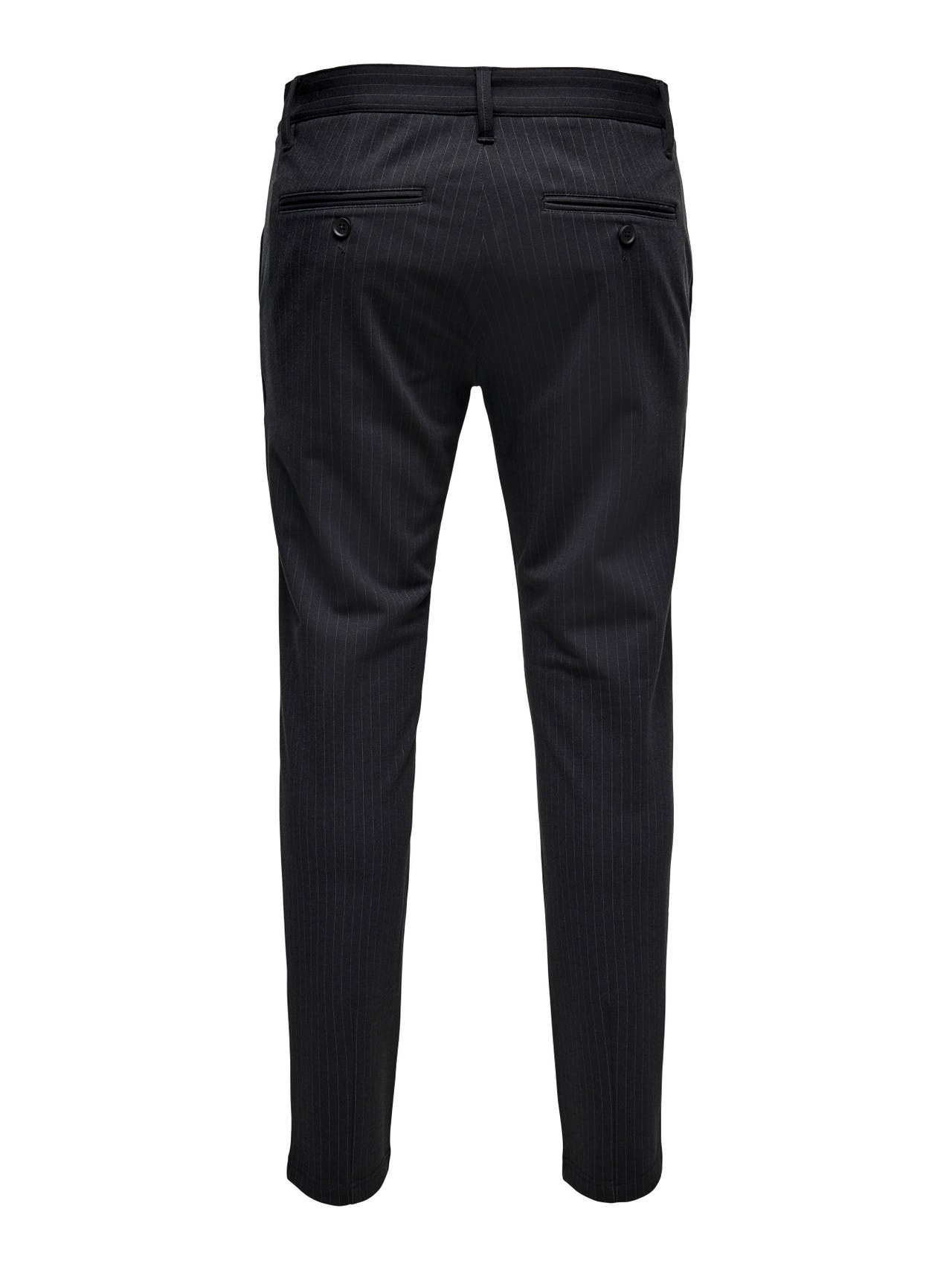 ONLY & SONS Classic striped trousers -Black - 22013727