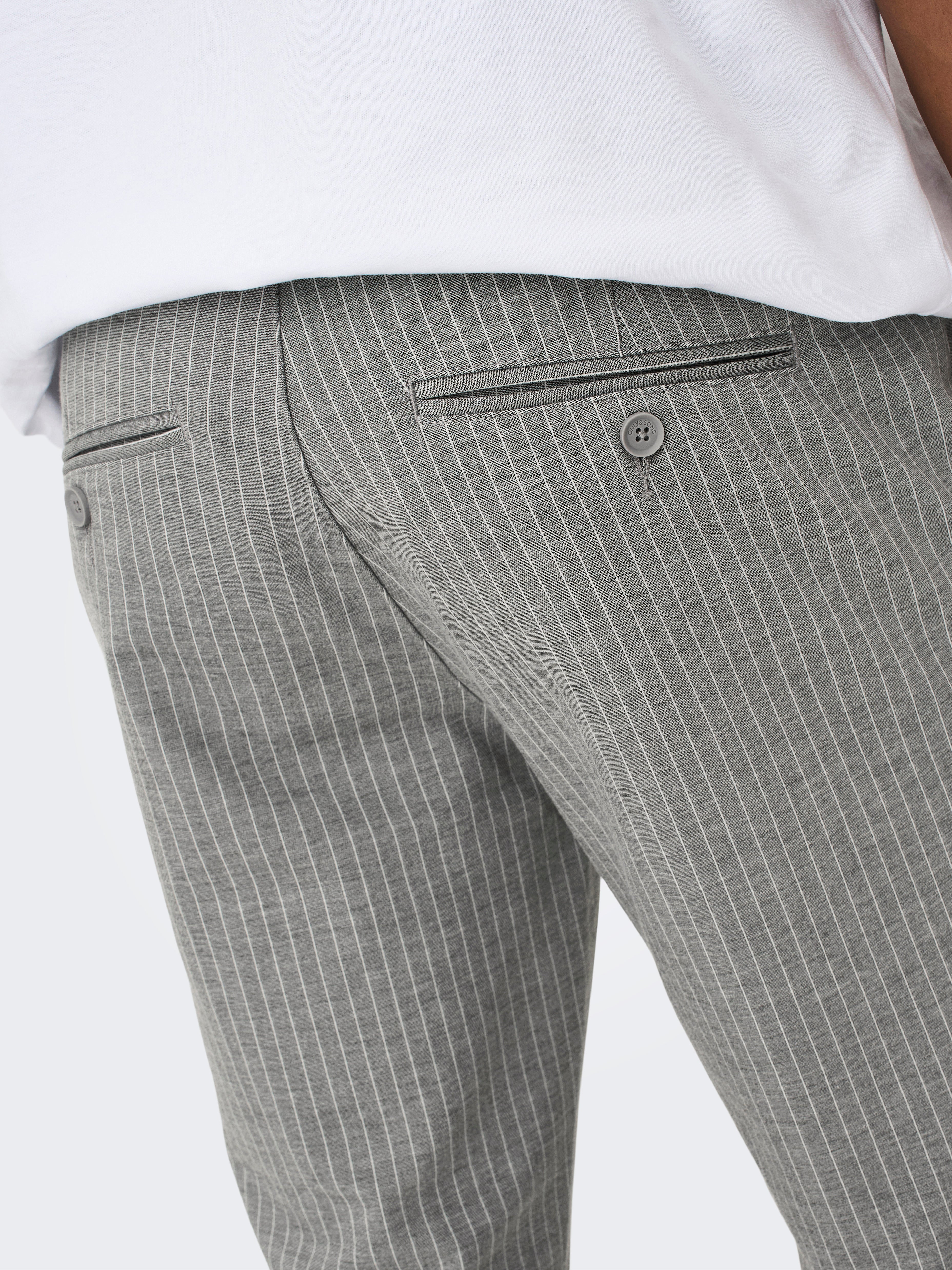 Mens Gurkha High Waist Straight Striped Trousers Business Casual Suit Pants  HOT | eBay