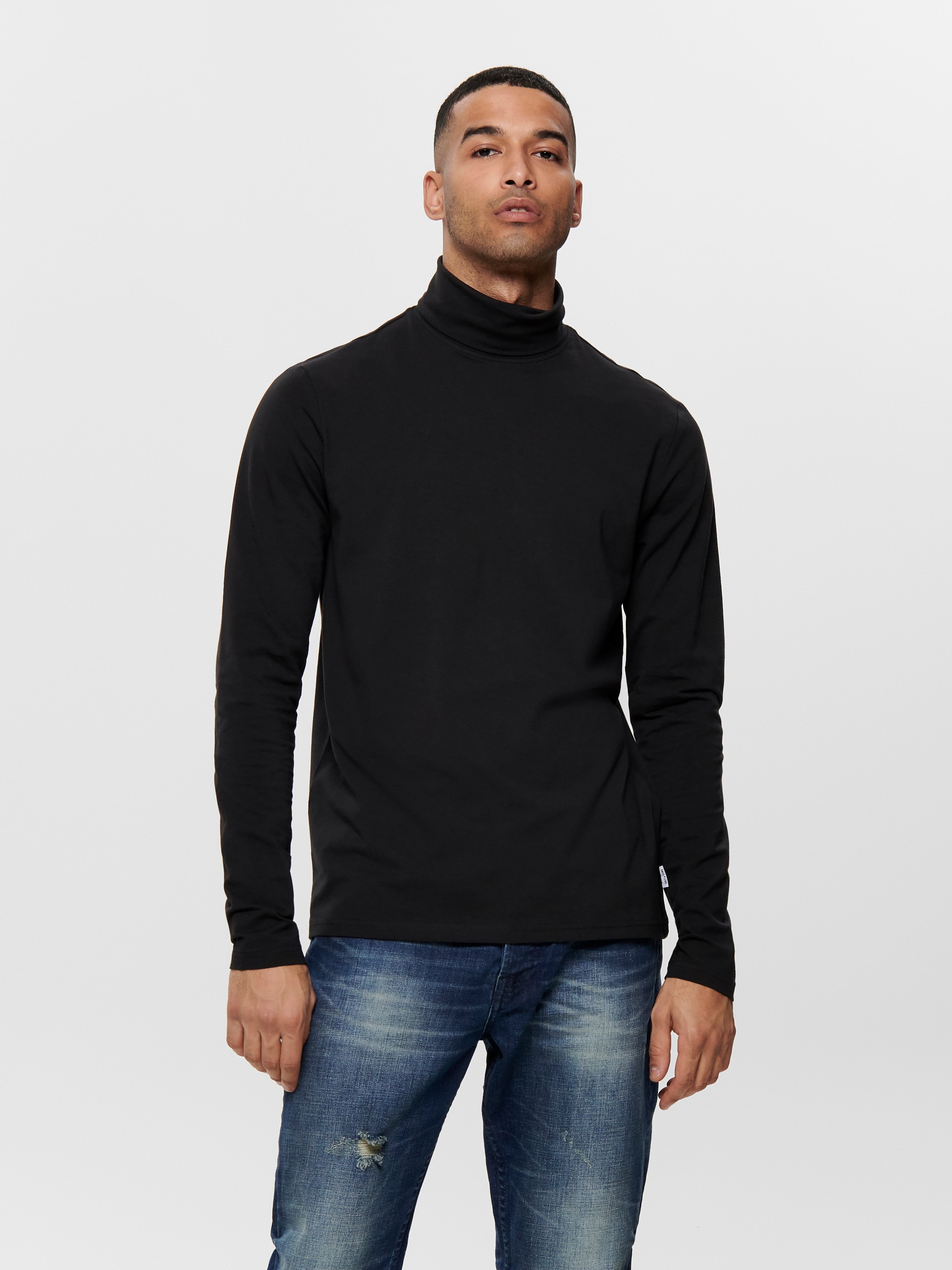 Long sleeved rollneck t-shirt with 30% discount! | ONLY & SONS®