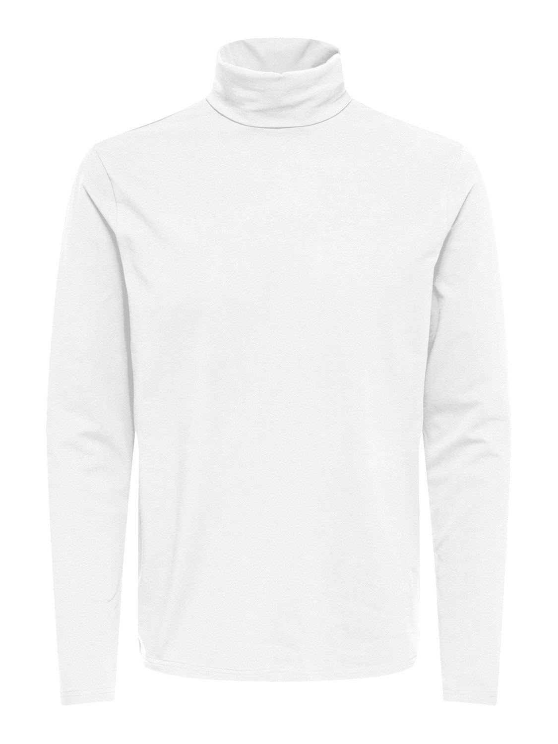 ONLY & SONS Slim Fit Round Neck T-Shirt -White - 22014946