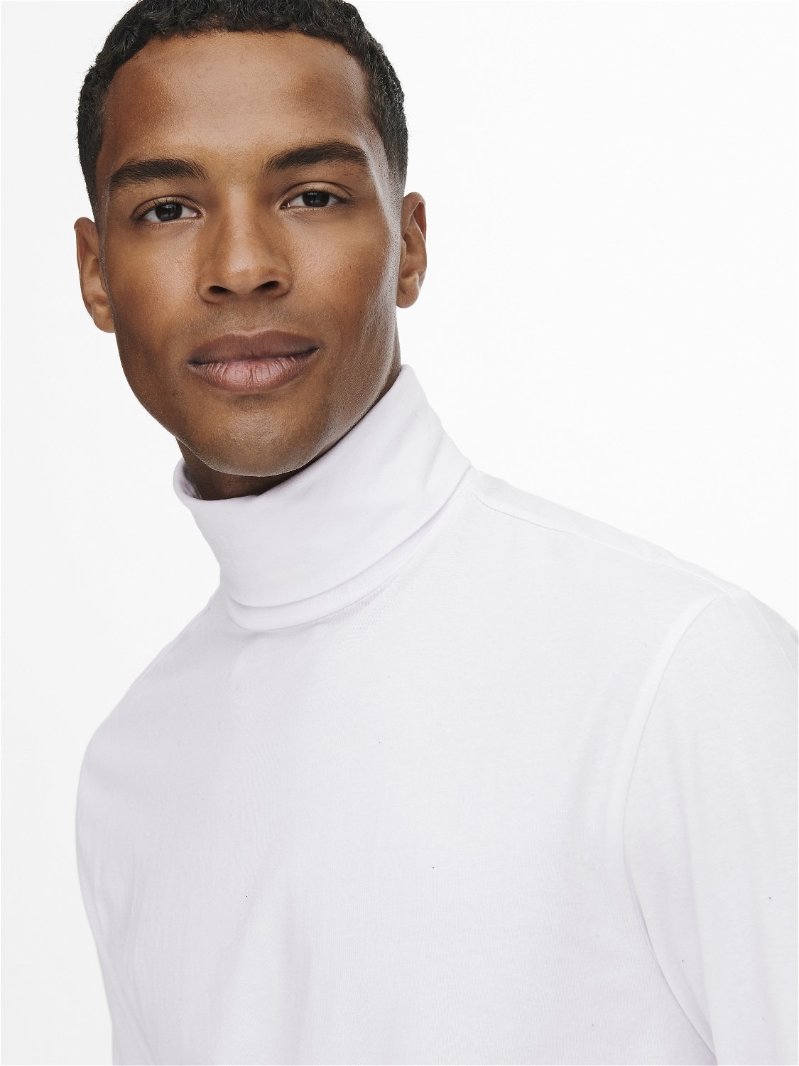 ONLY & SONS Long sleeved rollneck t-shirt -White - 22014946