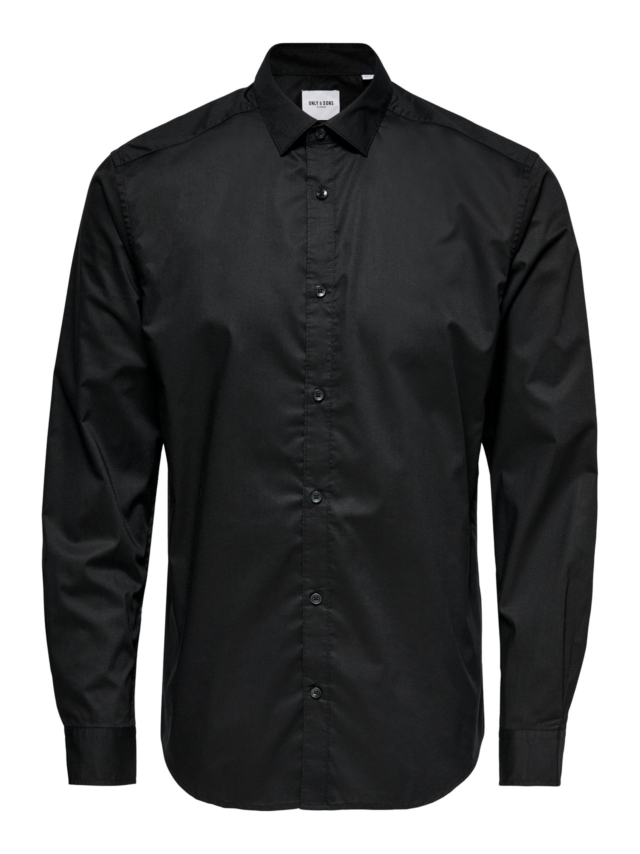 ONLY & SONS Camisas Corte slim Cuello de camisa -Black - 22015472