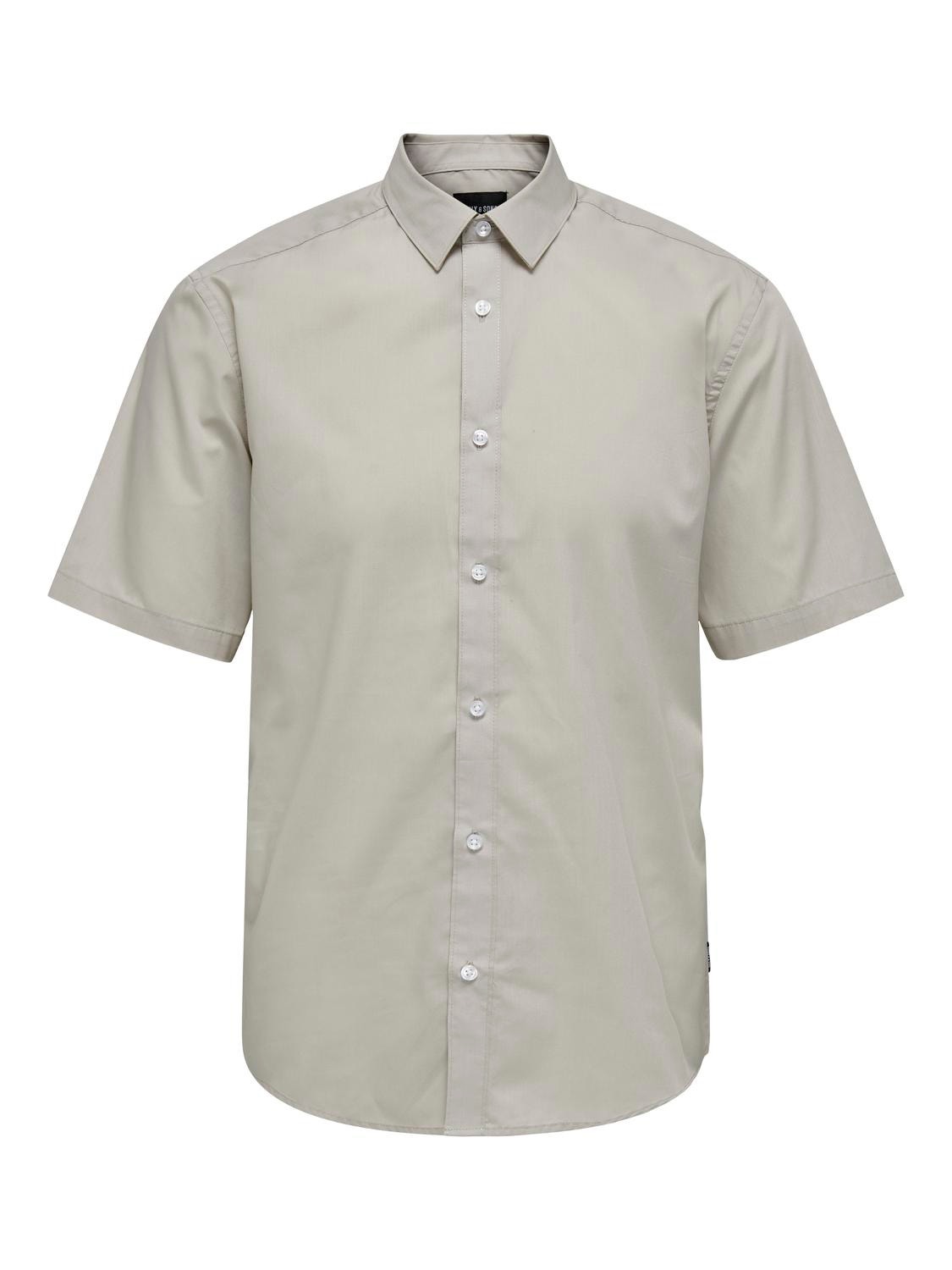 ONLY & SONS Camisas Corte slim Cuello de camisa -Silver Lining - 22015475