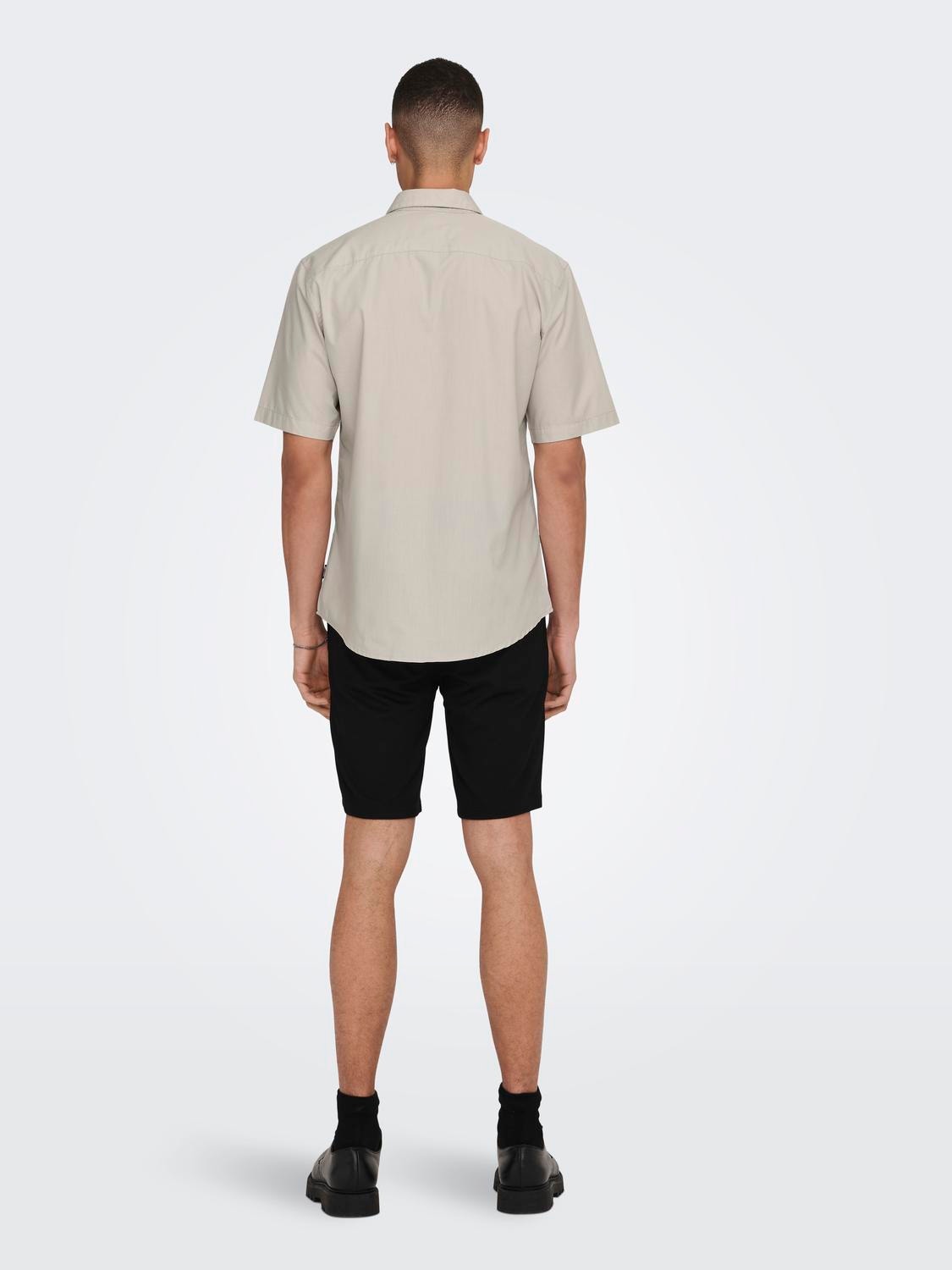 ONLY & SONS Slim Fit Skjortkrage Skjorta -Silver Lining - 22015475