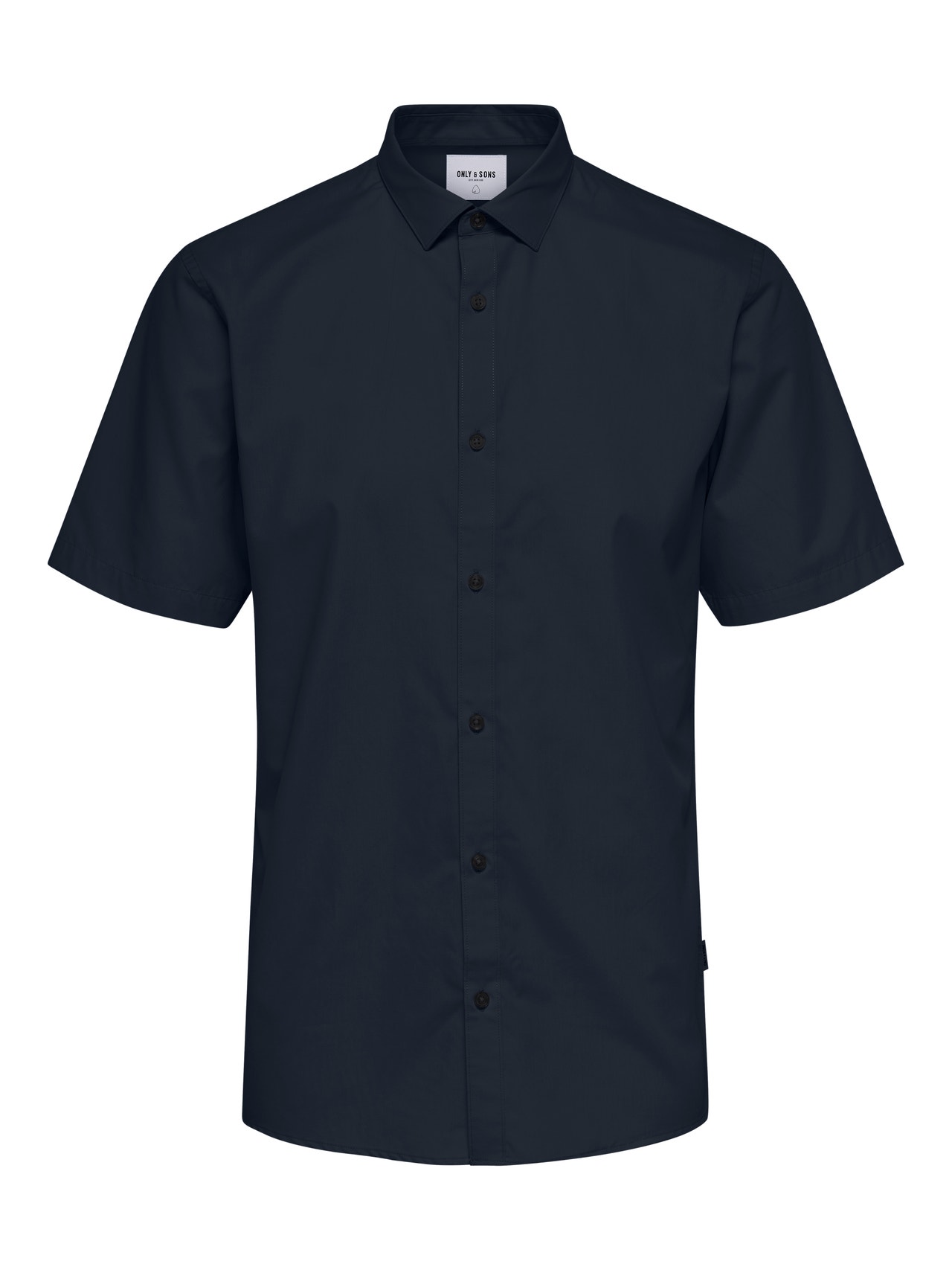 ONLY & SONS Slim Fit Short Sleeved Shirt -Dark Navy - 22015475