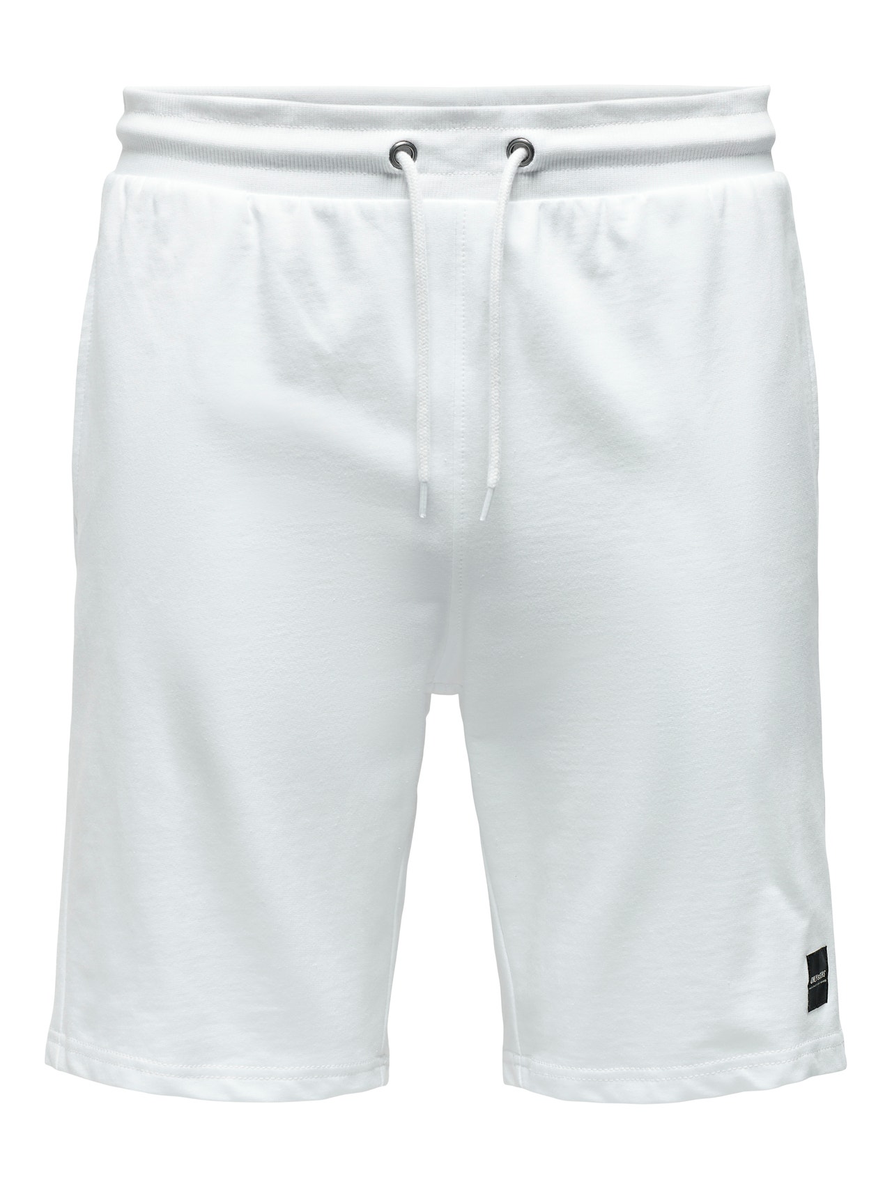 ONLY & SONS Regular Fit Sweat Shorts -Bright White - 22015623