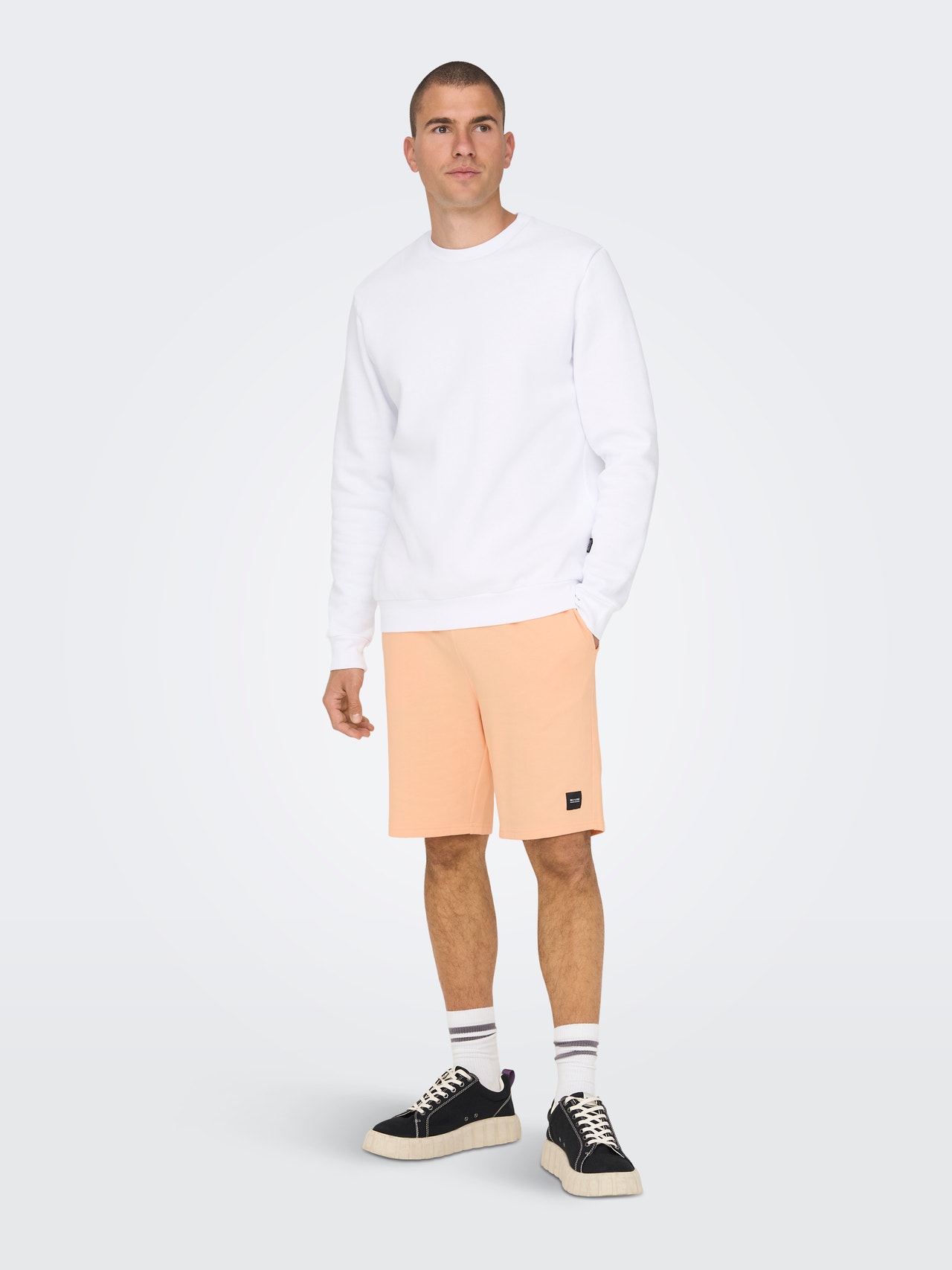 ONLY & SONS Regular Fit Sweat Shorts -Peach Nectar - 22015623