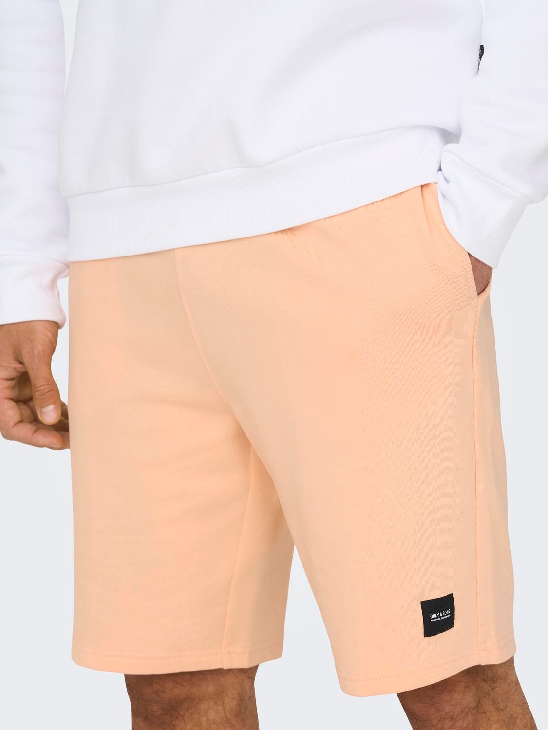 ONLY & SONS Regular fit Mid waist Shorts -Peach Nectar - 22015623