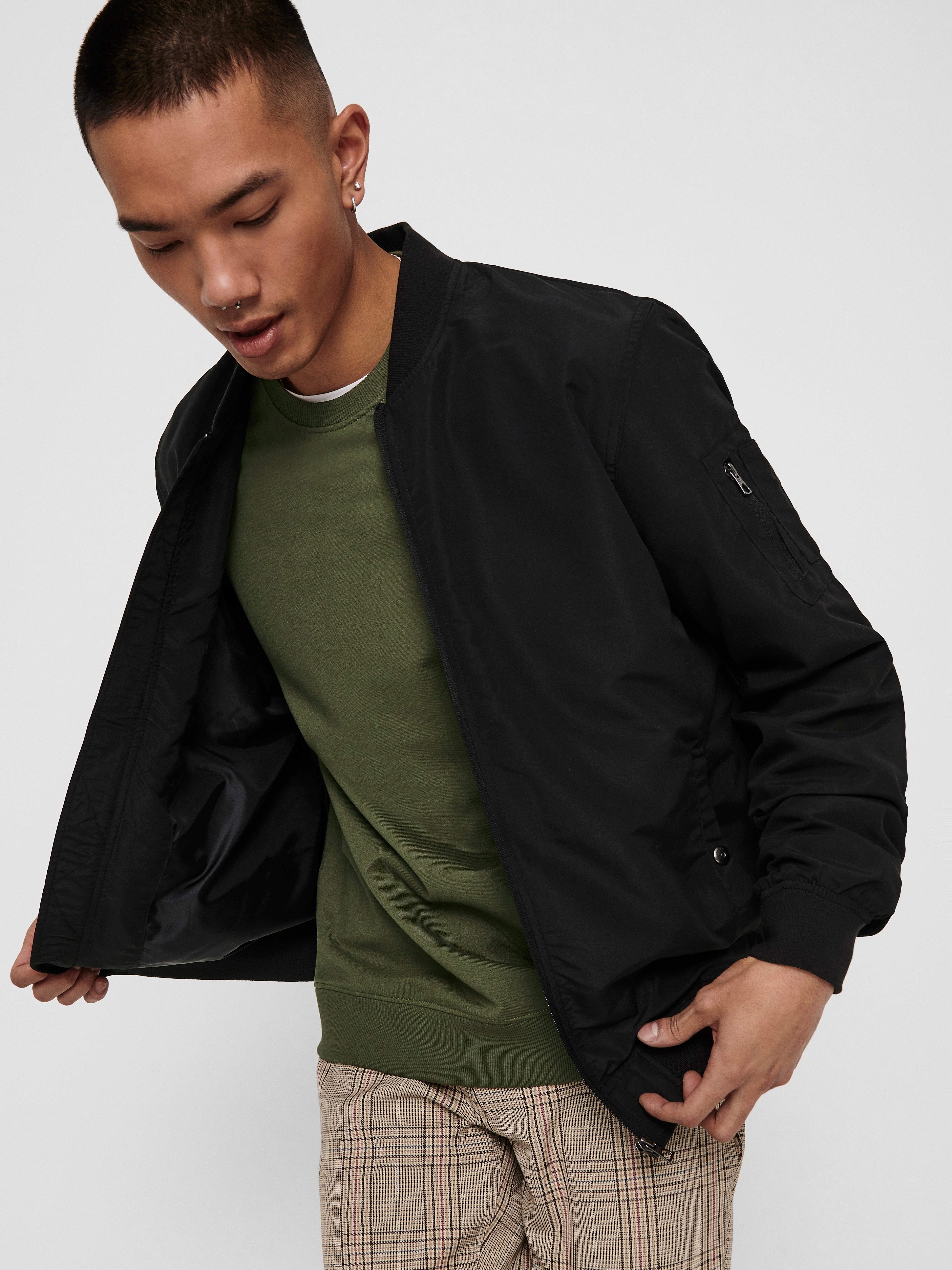 only and sons bomber jacket