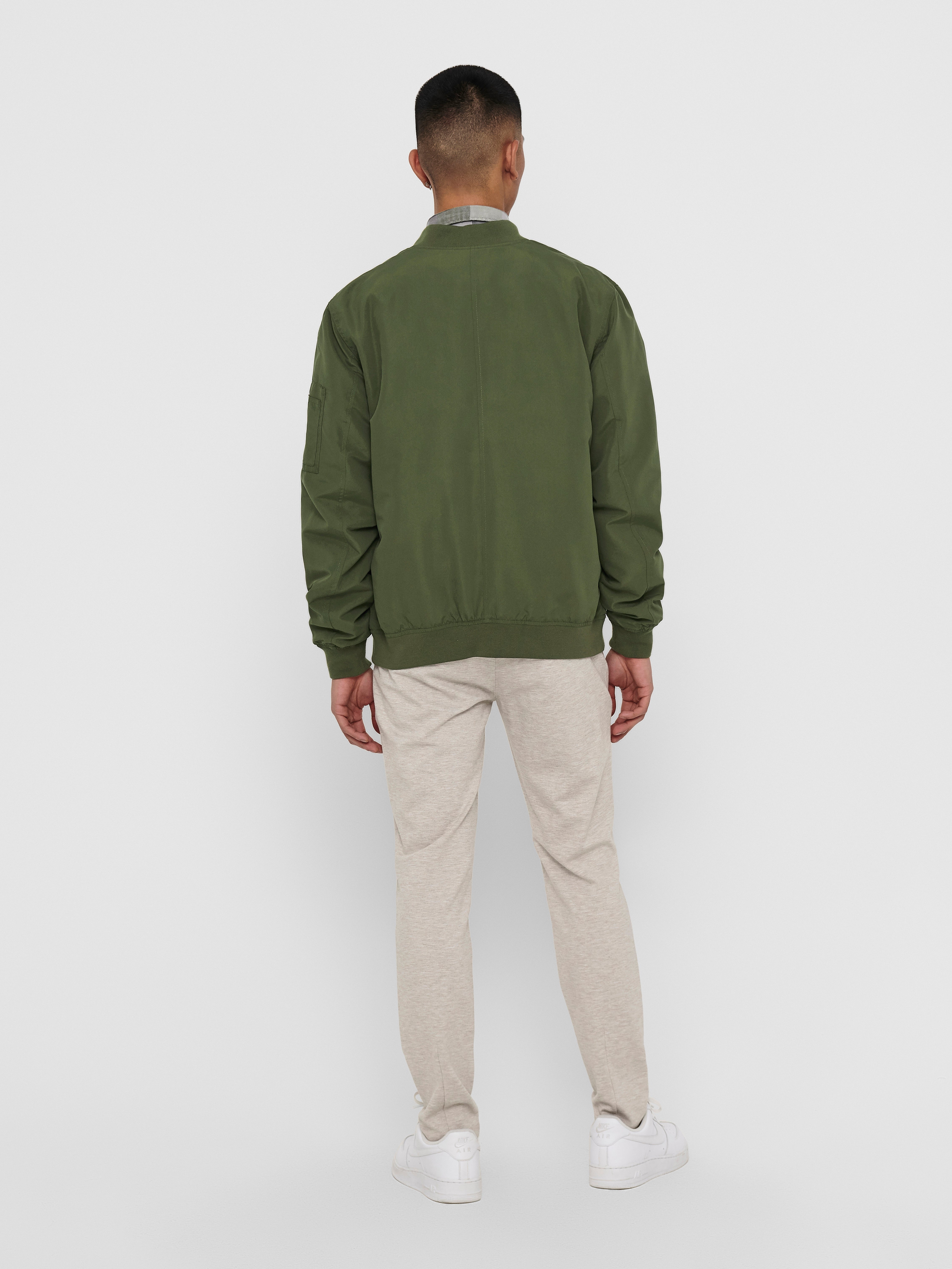 ONSJACK Bomber jacket | Dark Green | ONLY & SONS®